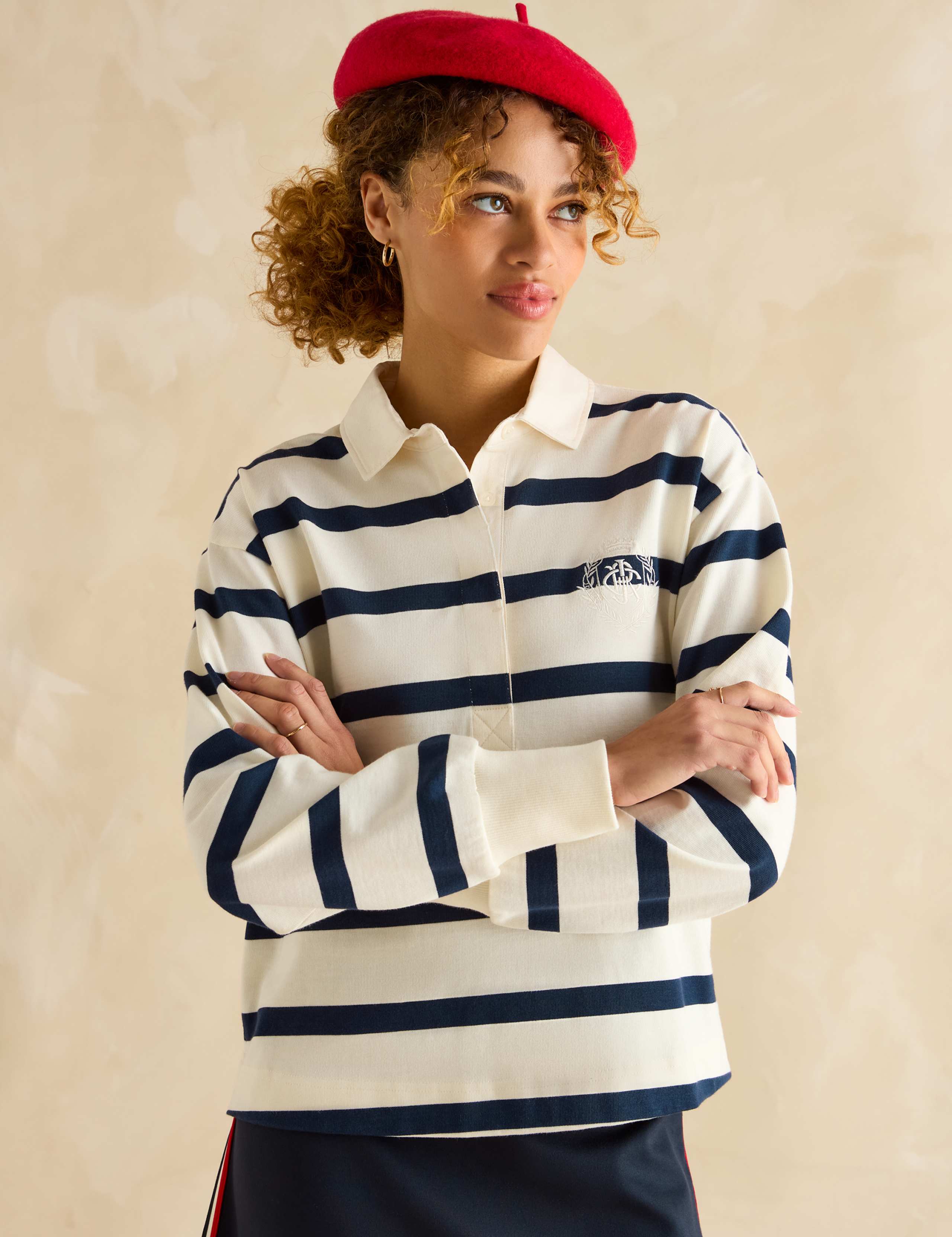 Pure Cotton Striped Top