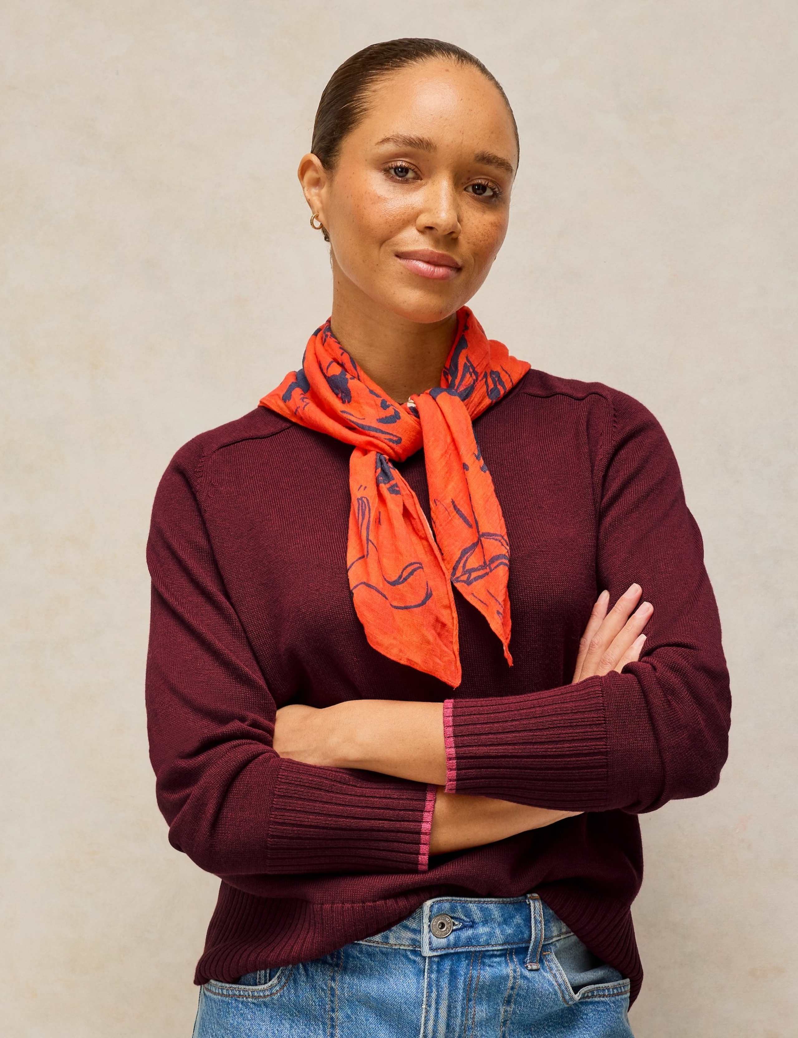 Cotton Rich Crew Neck Jumper