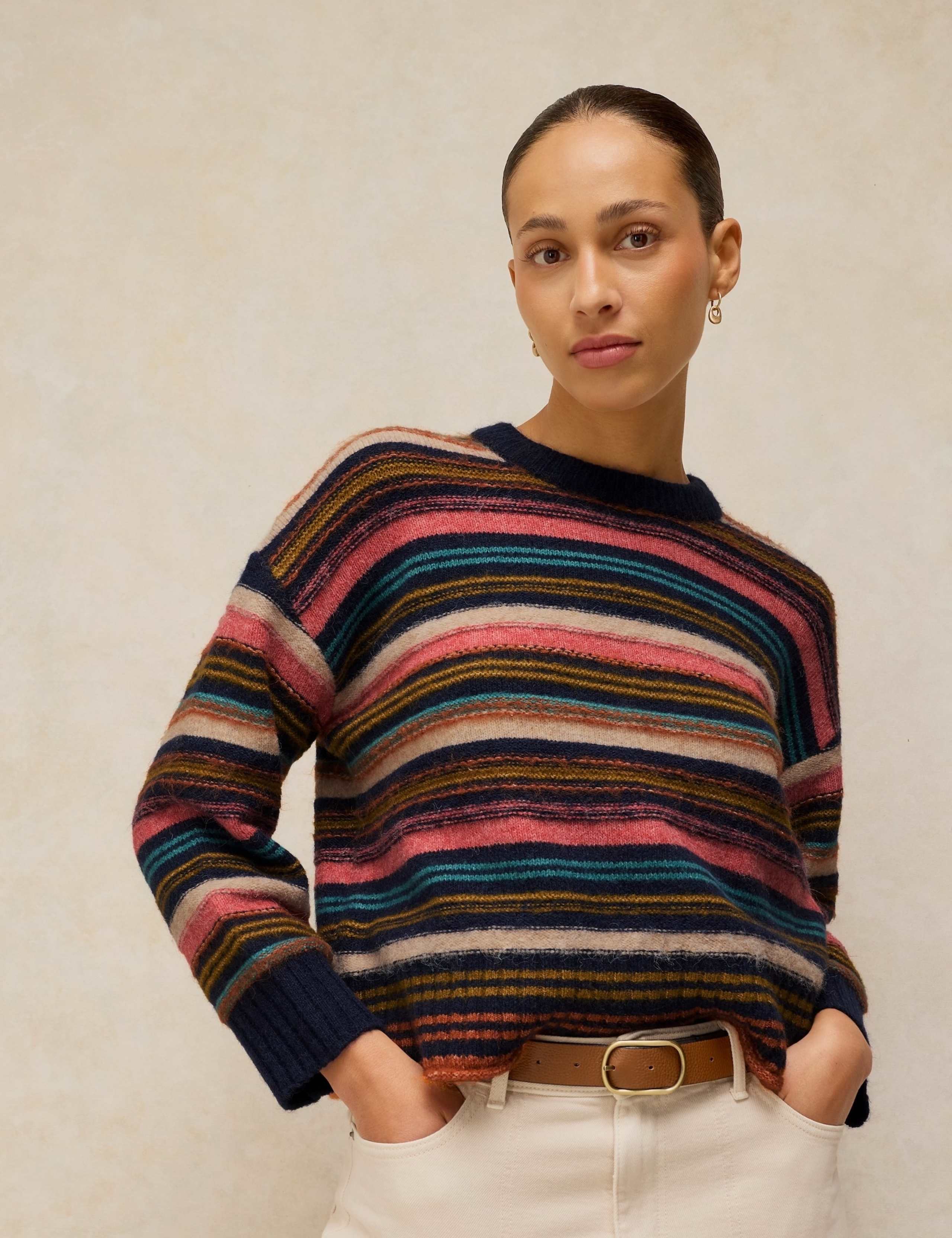 Striped Crew Neck Jumper