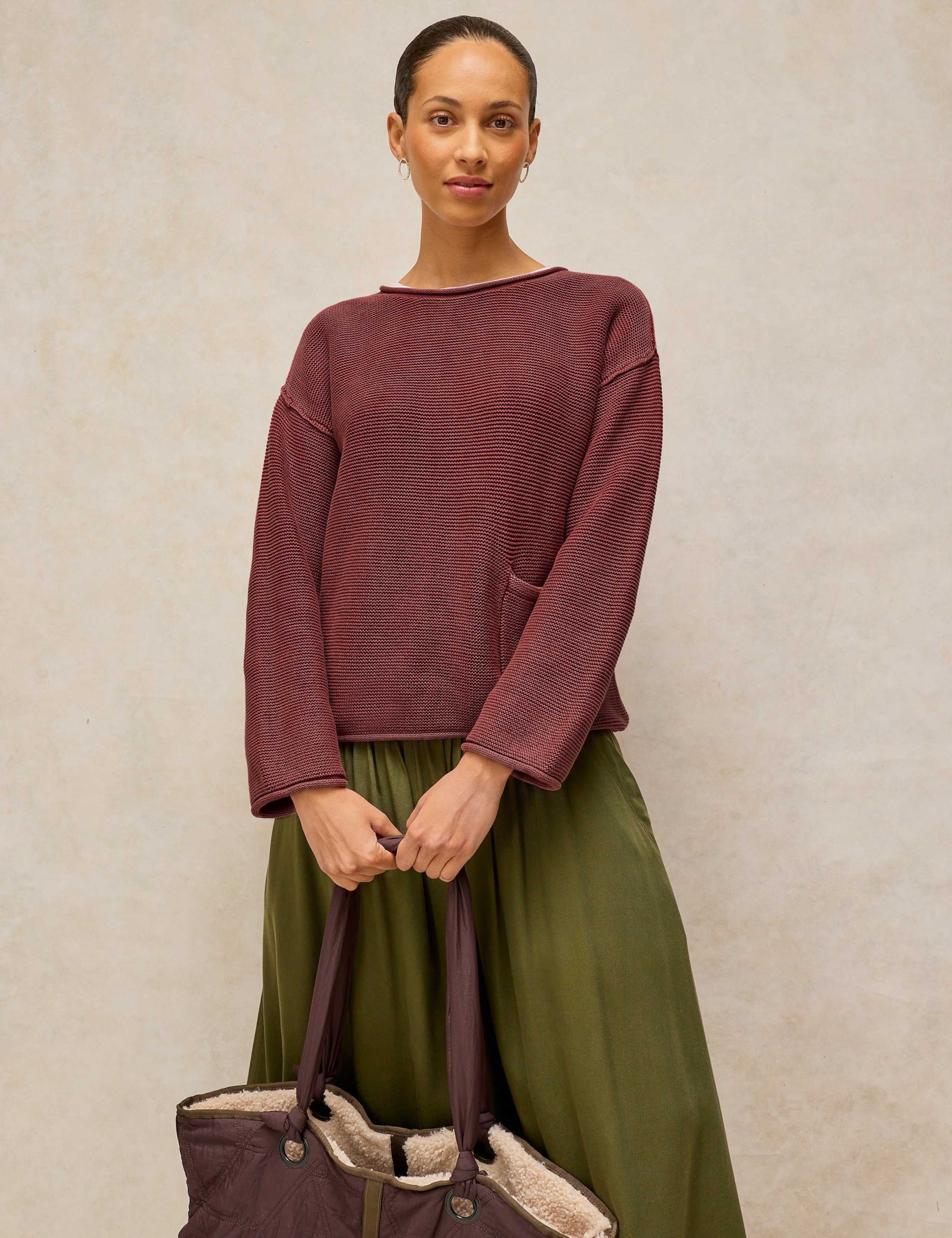 Pure Cotton Crew Neck Jumper