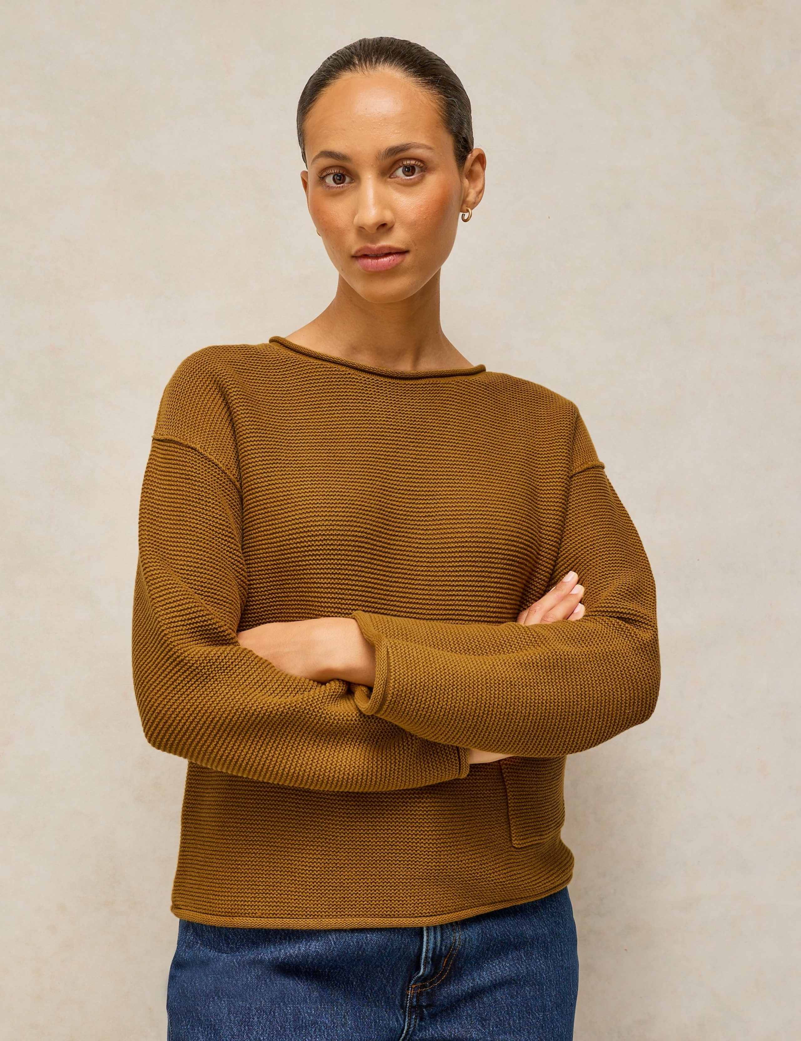 Pure Cotton Crew Neck Jumper