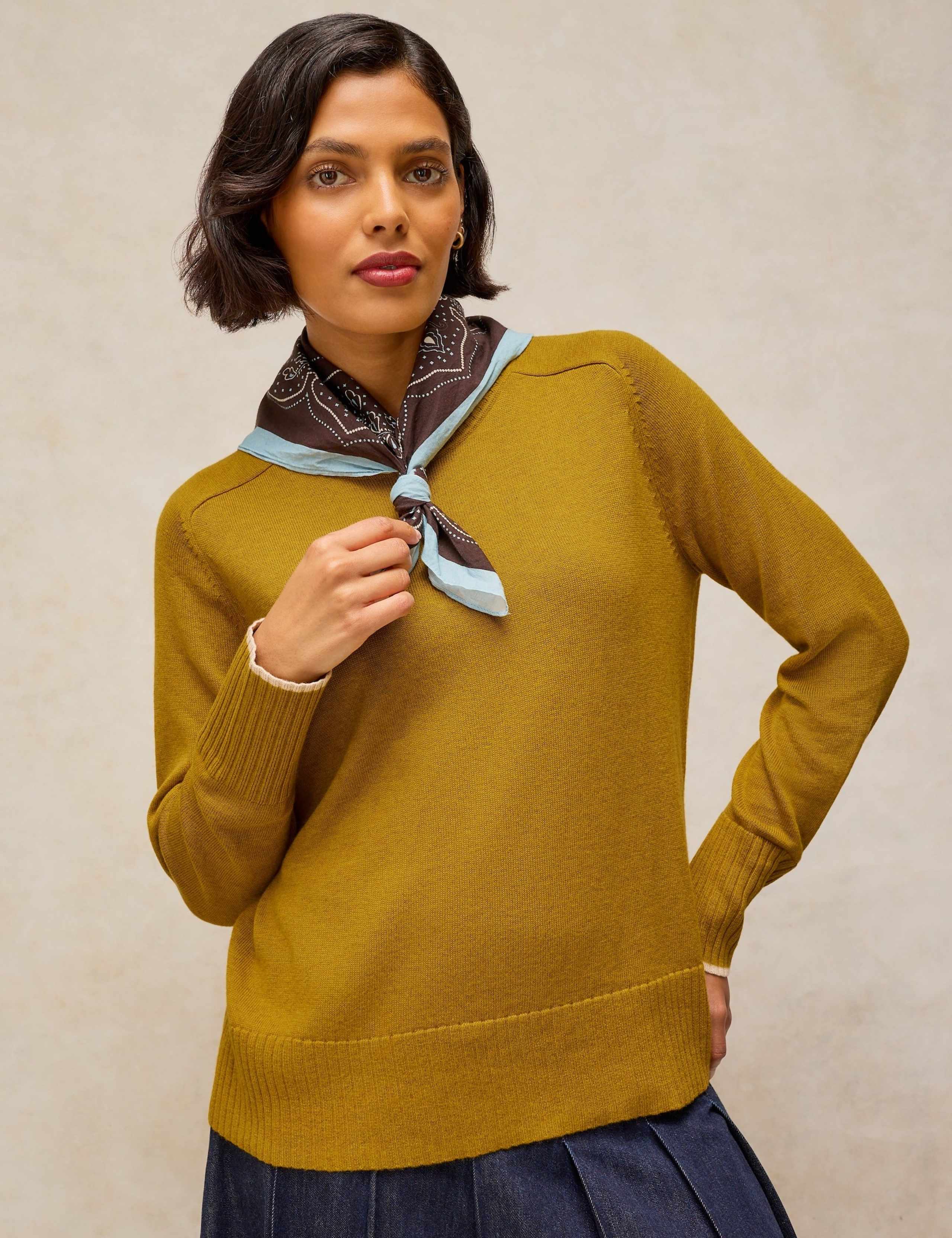 Cotton Rich Crew Neck Jumper