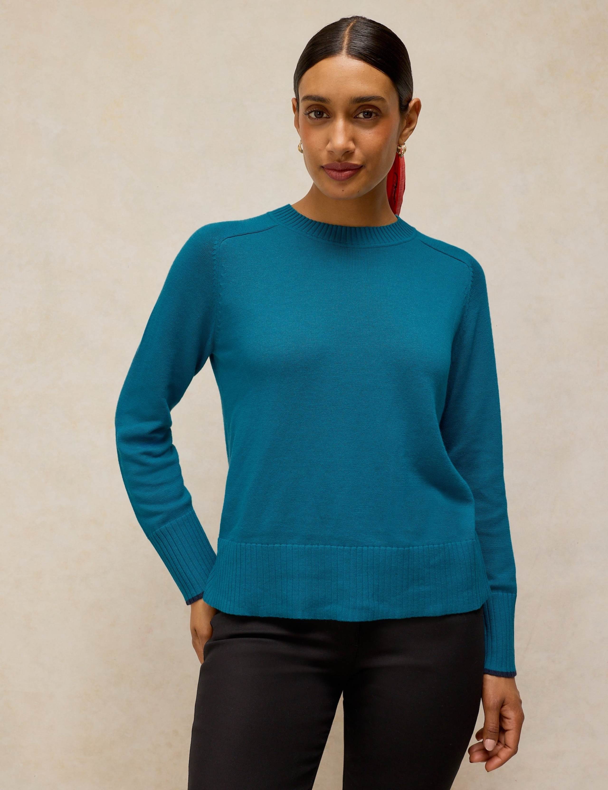 Cotton Rich Crew Neck Jumper