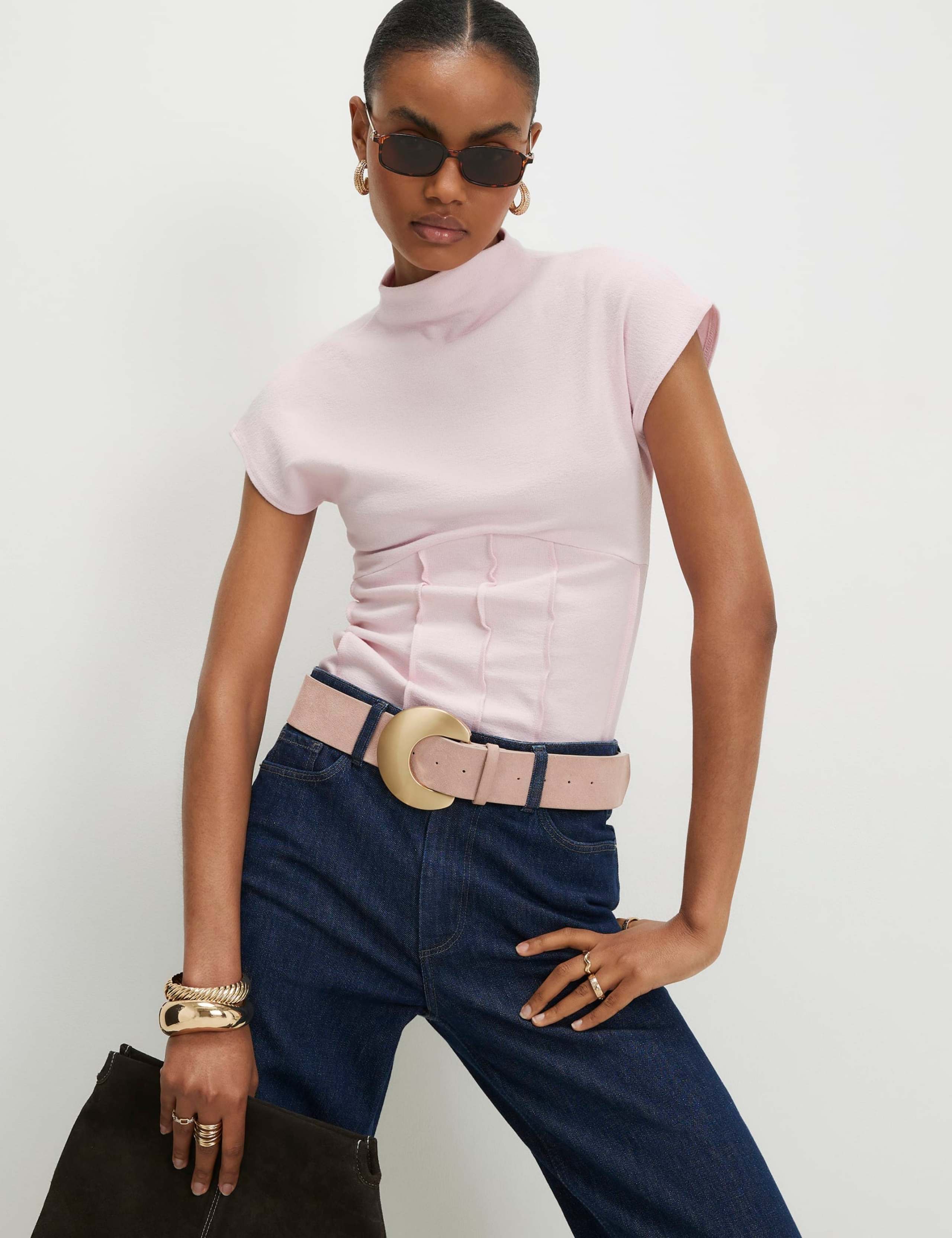 High Neck Corset Top