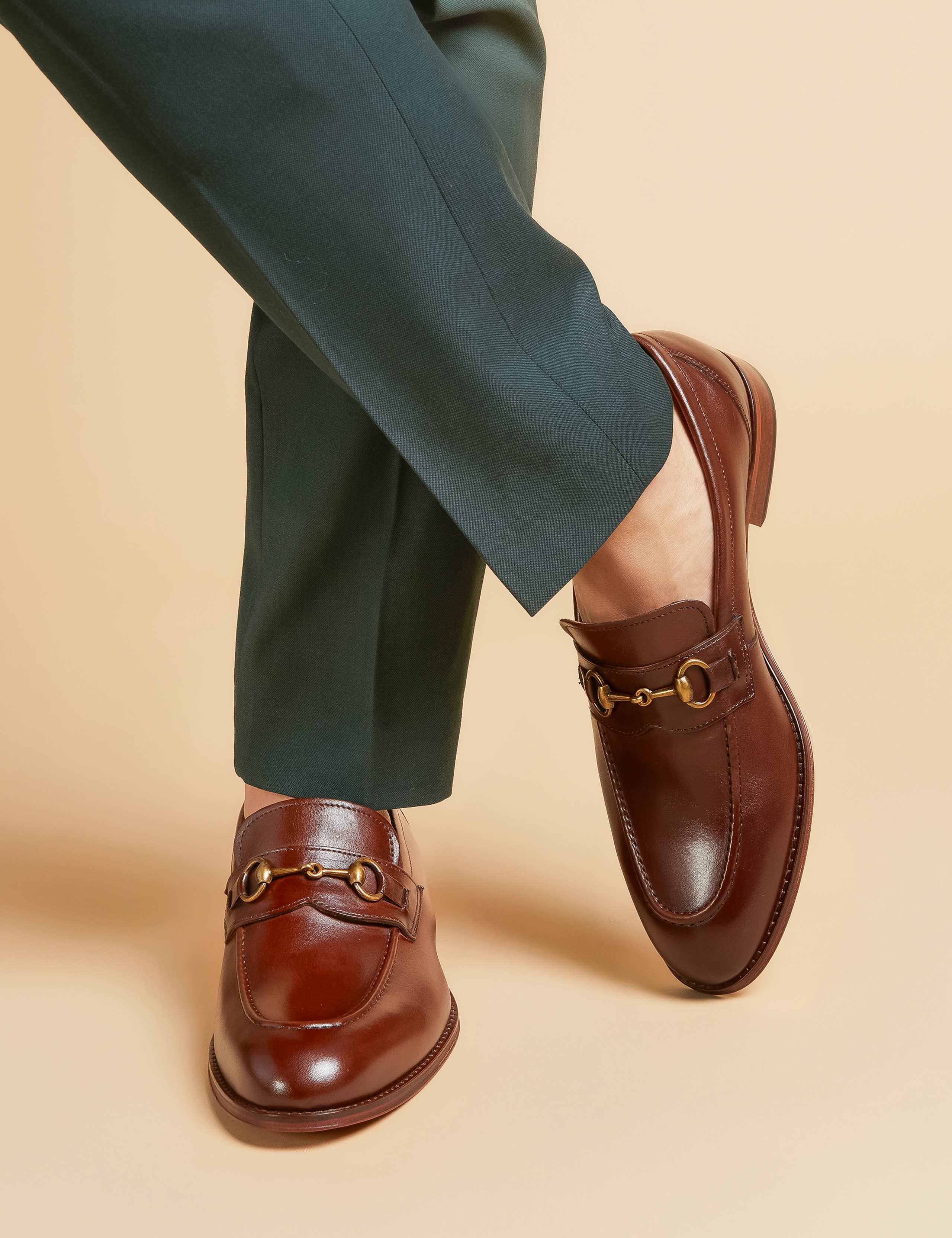 Leather Slip-On Loafers