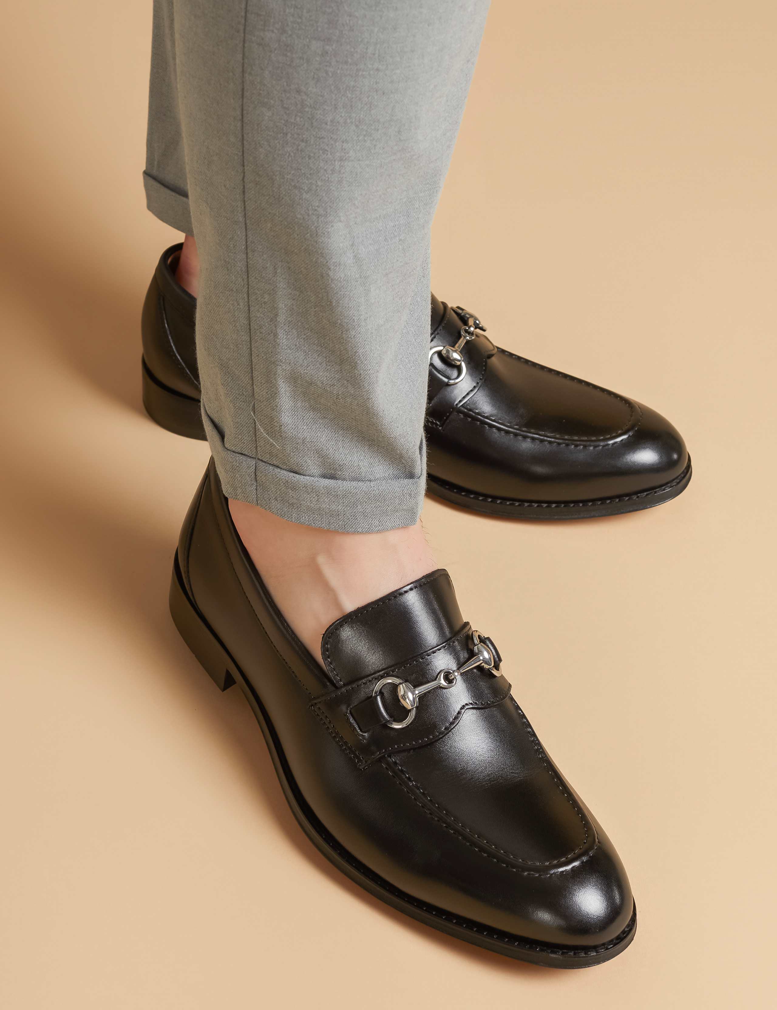 Leather Slip-On Loafers