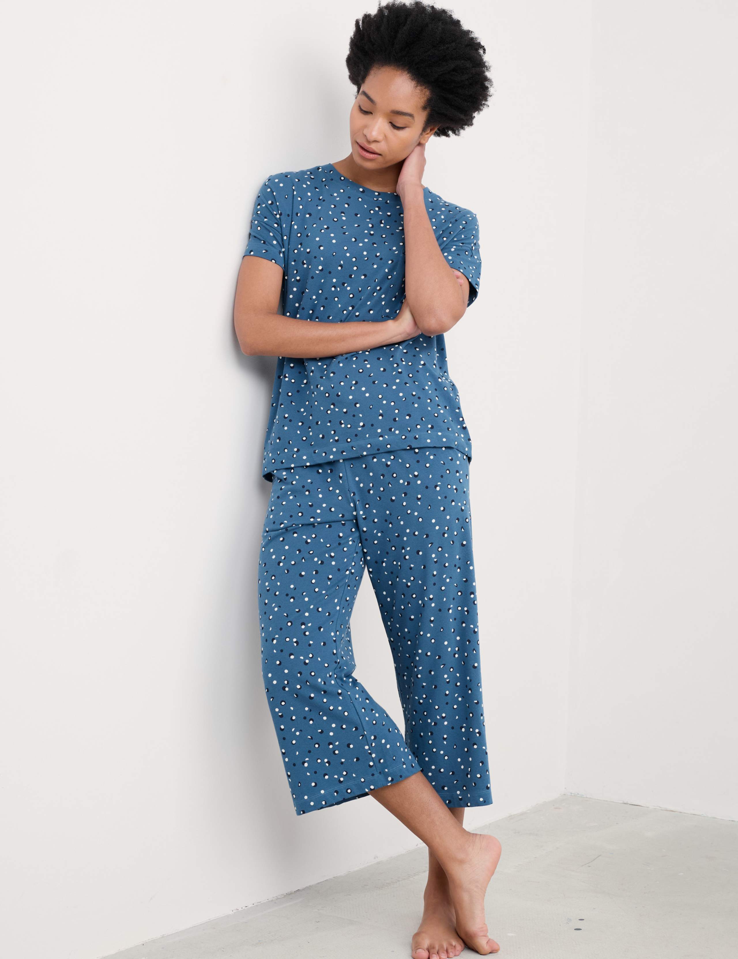 Cotton Rich Printed Pyjama Set