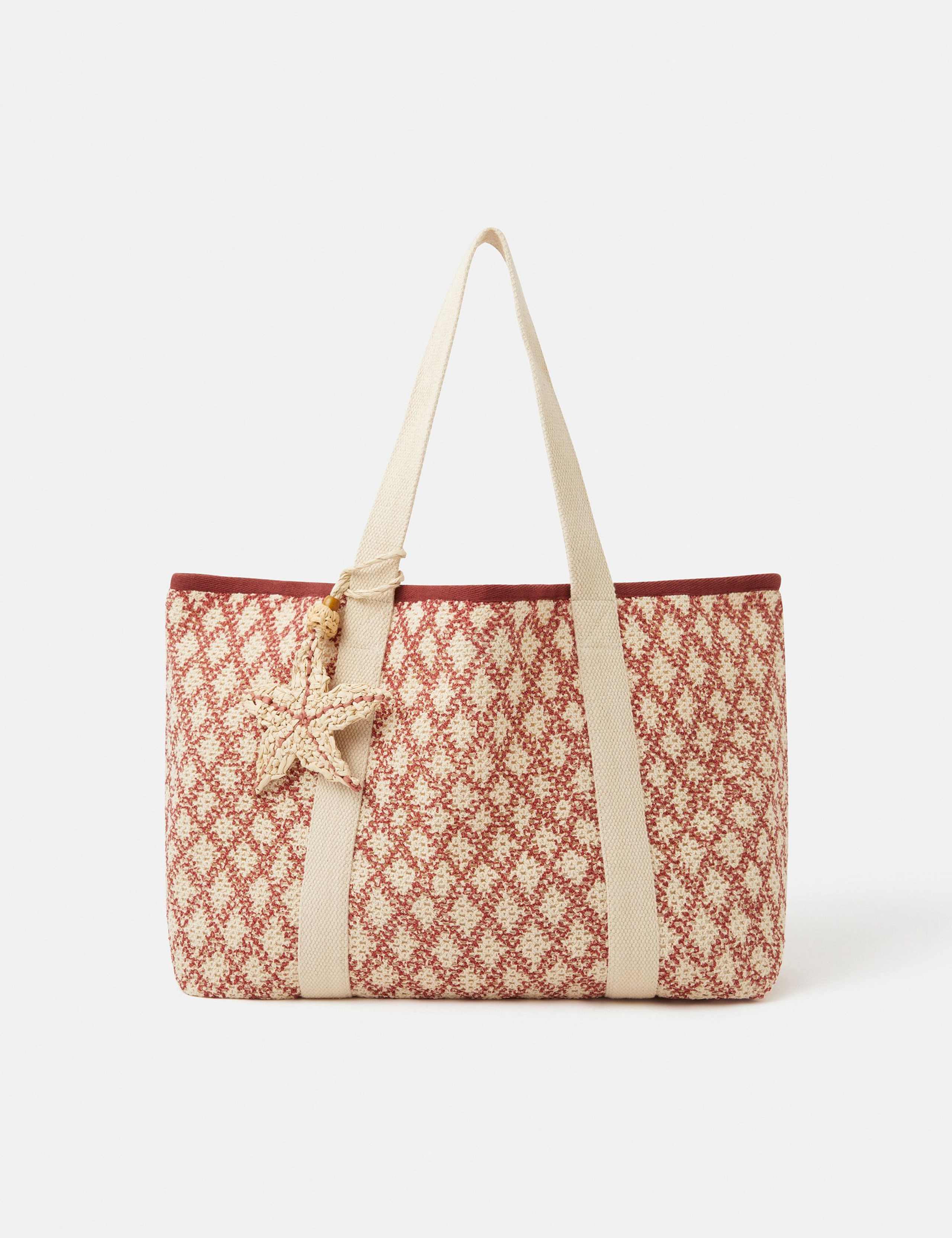Cotton Blend Printed Shopper