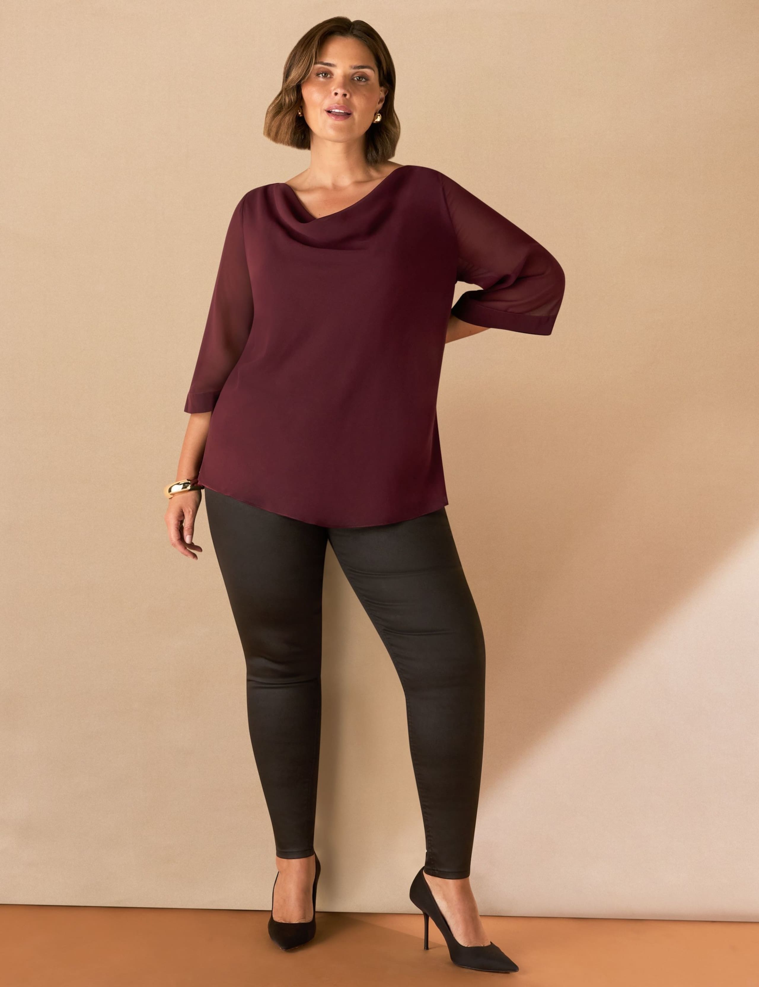 Coated Denim Jeggings