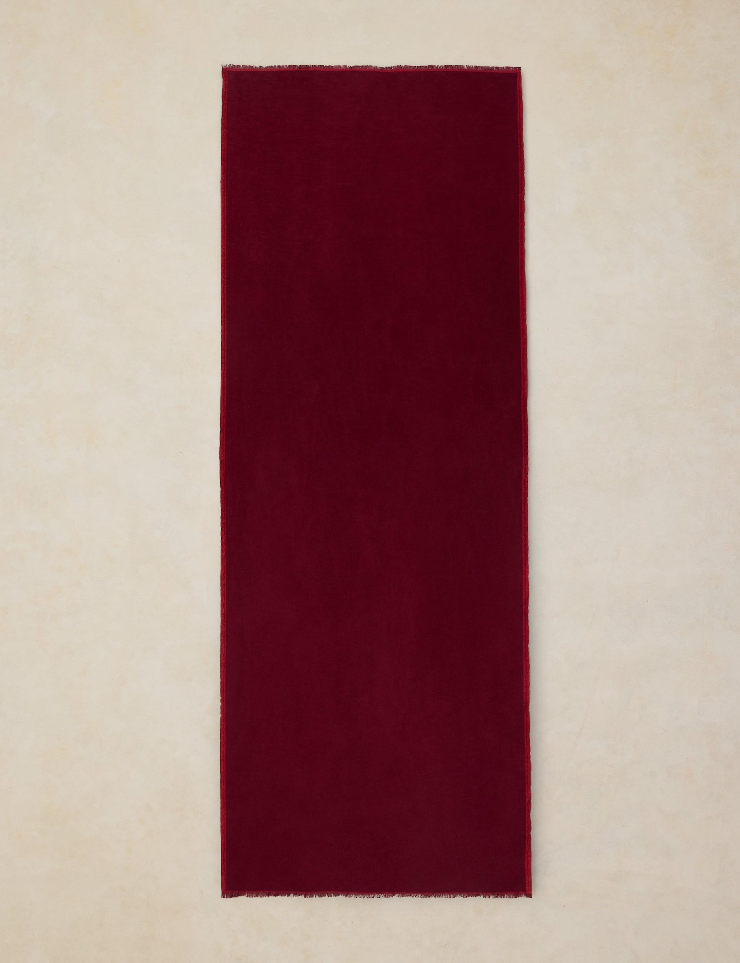 Cotton Rich Midweight Fringed Scarf