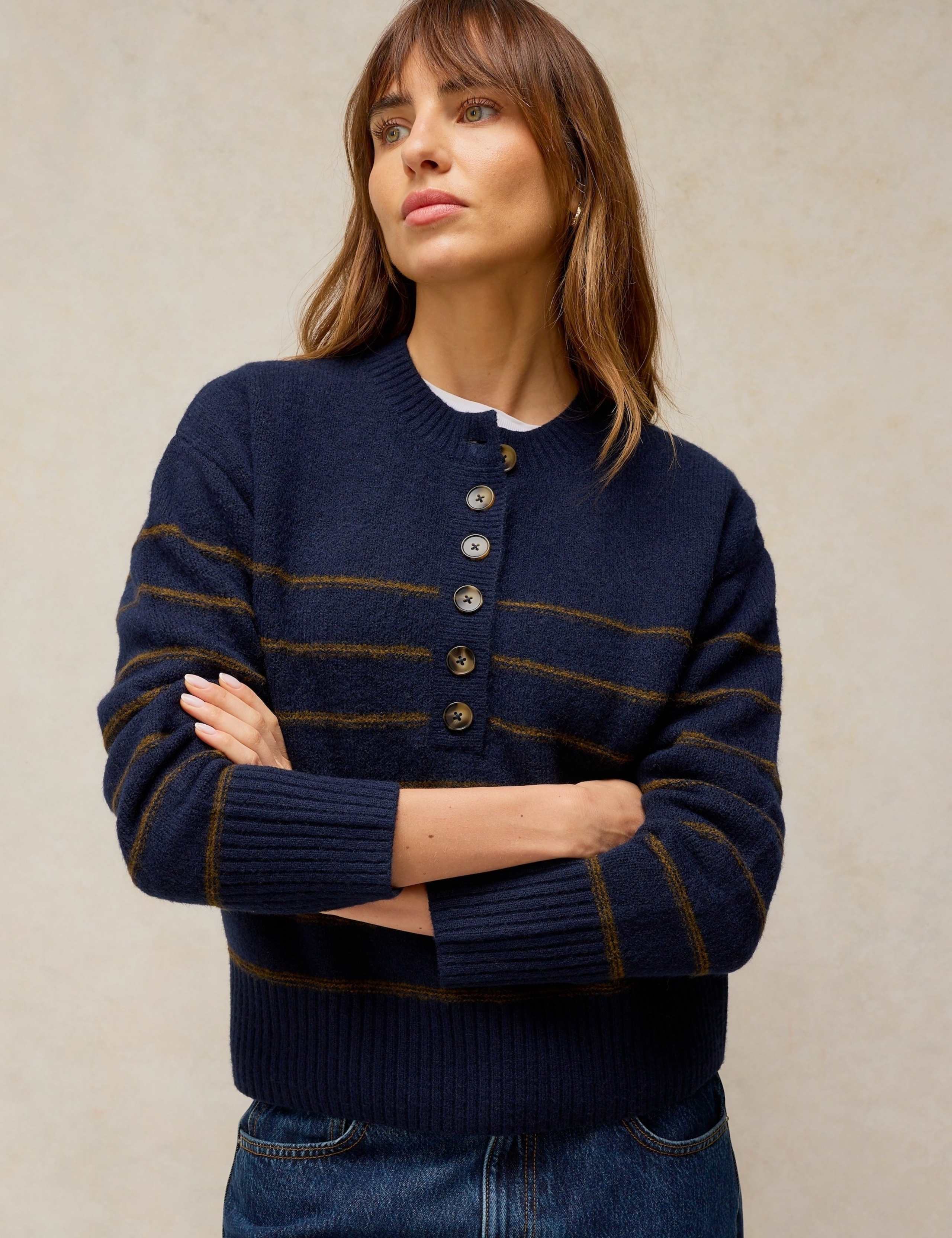 Striped Henley Jumper