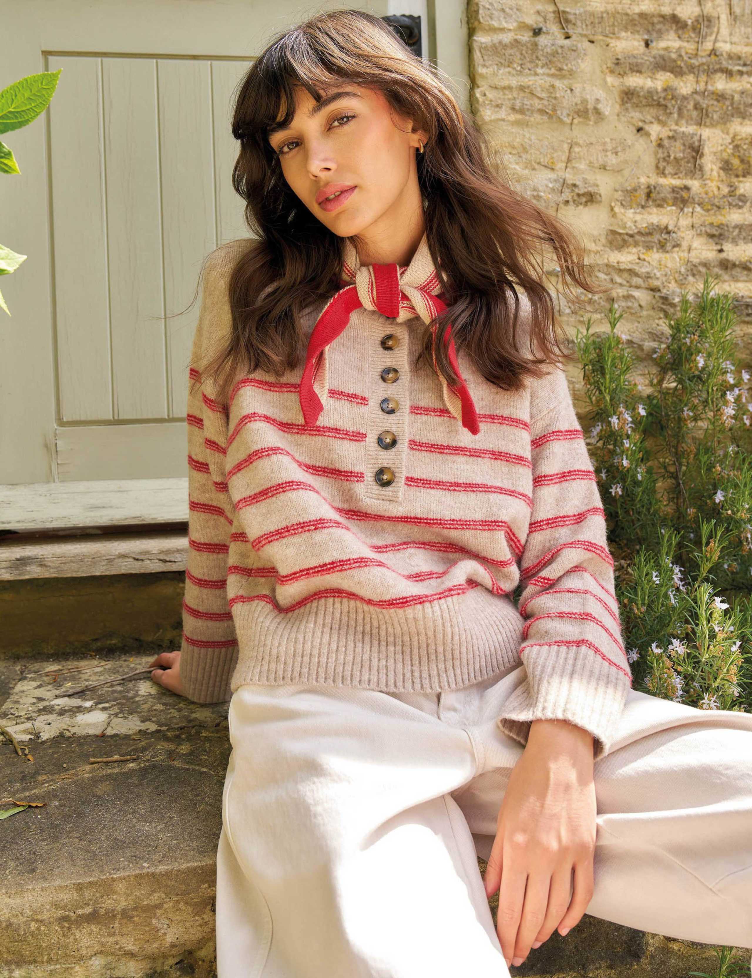 Striped Henley Jumper