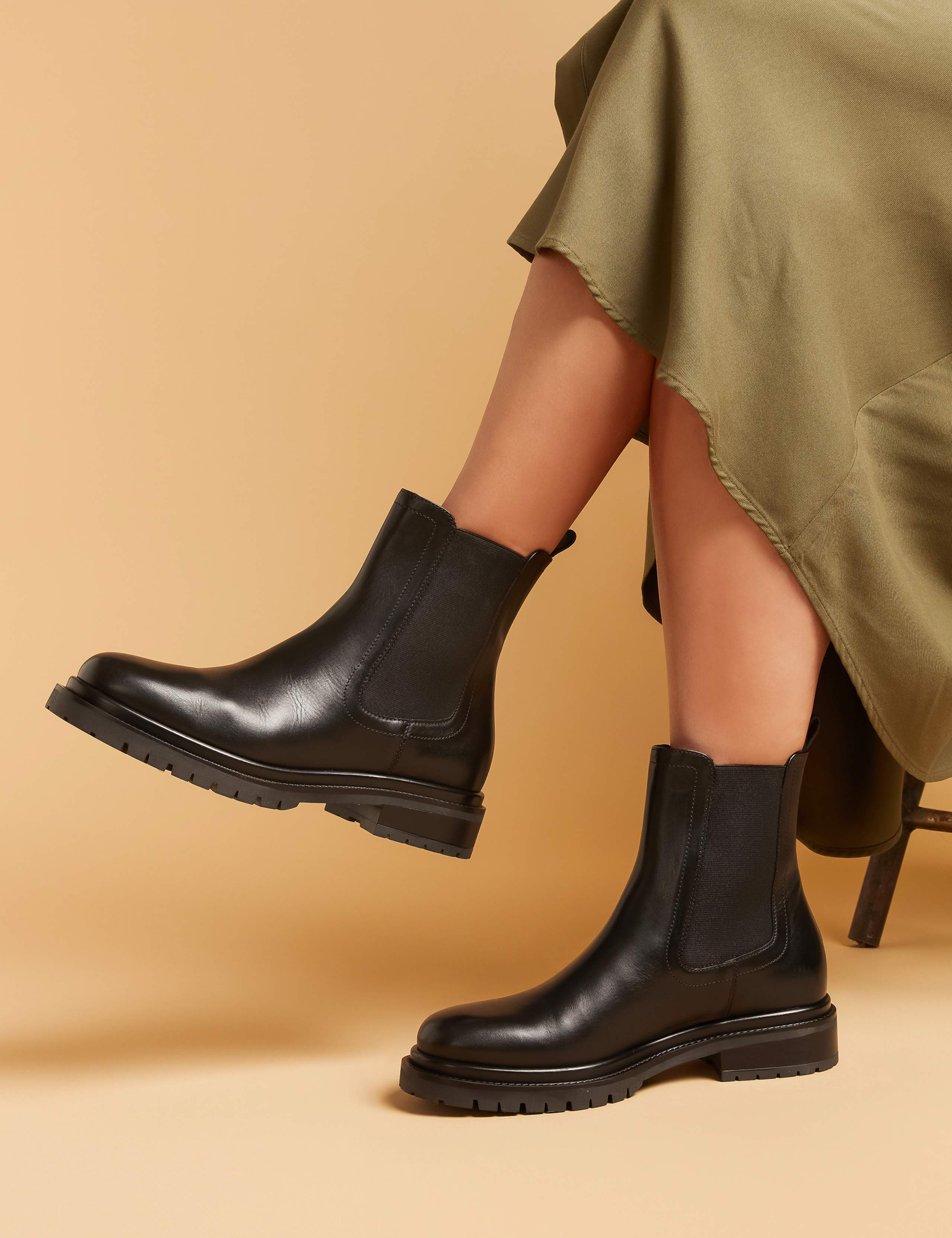 Leather Chelsea Ankle Boots