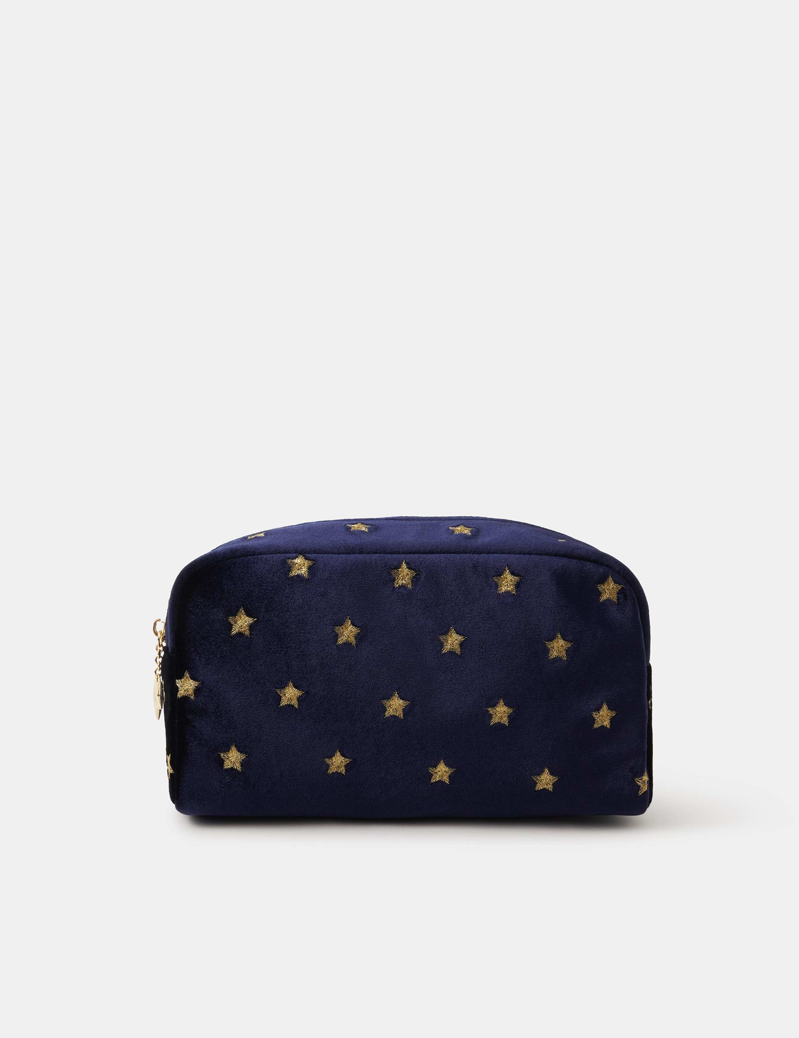 Embroidered Stars Make Up Bag