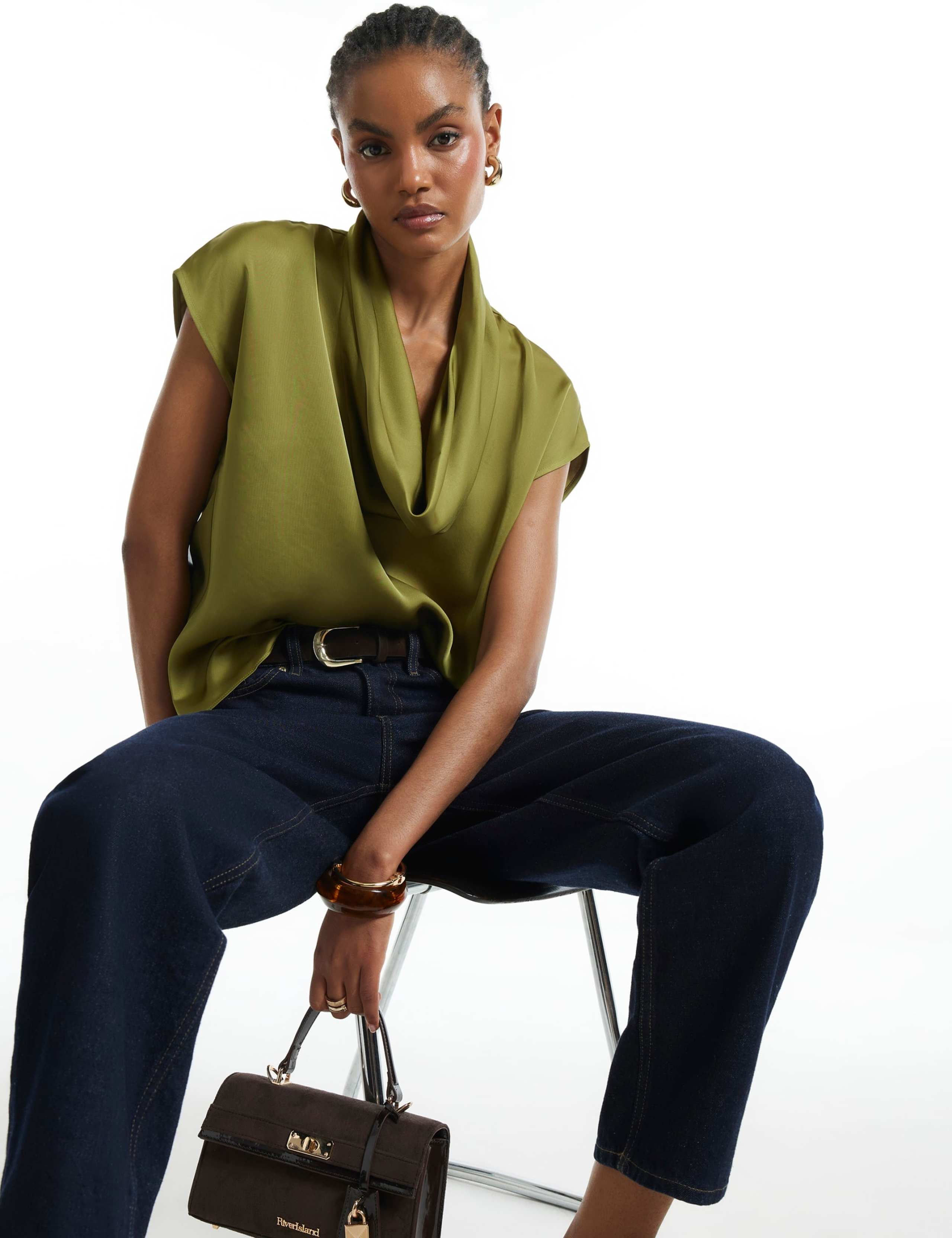 Relaxed Cowl Neck Tank