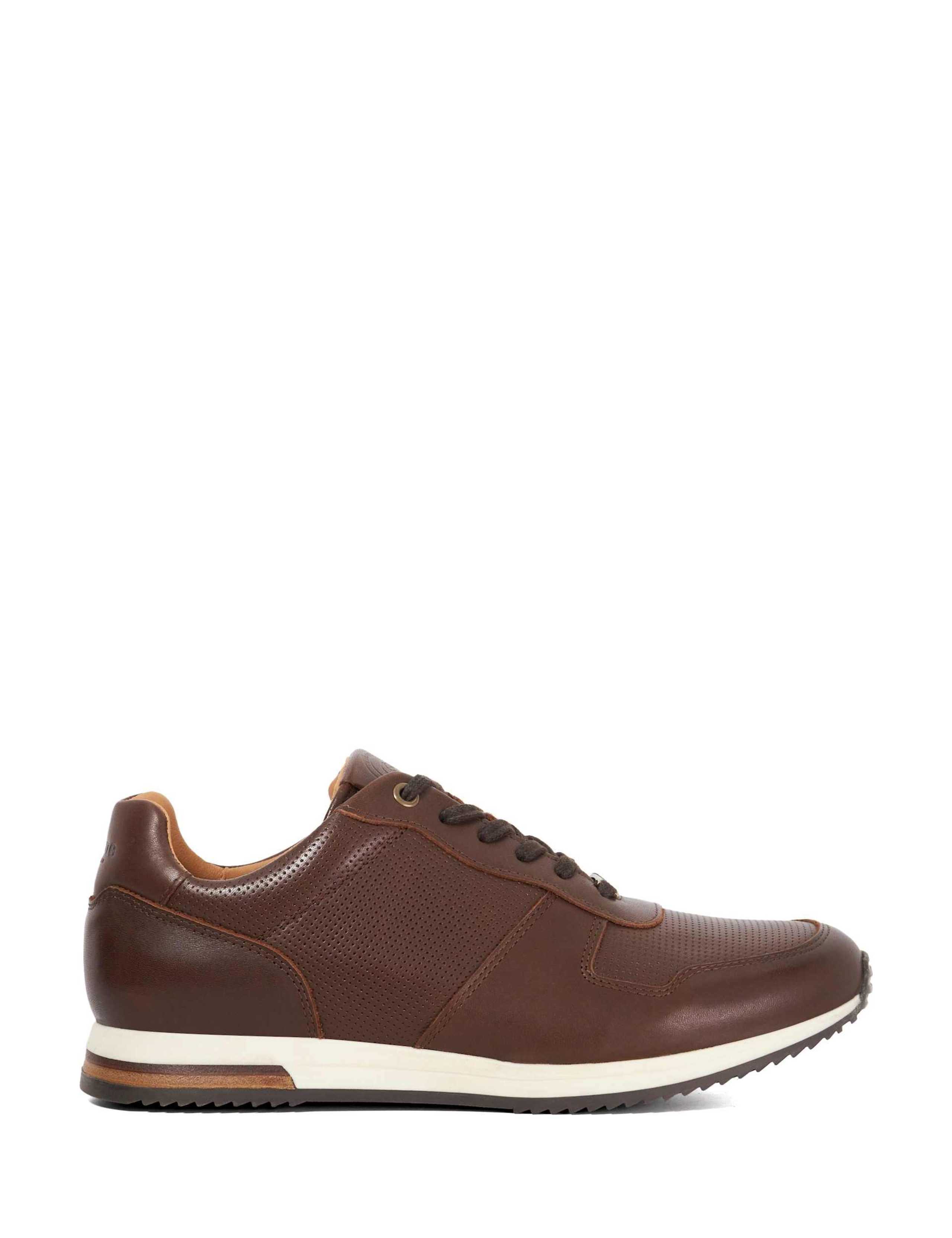 Leather Lace Up Trainers