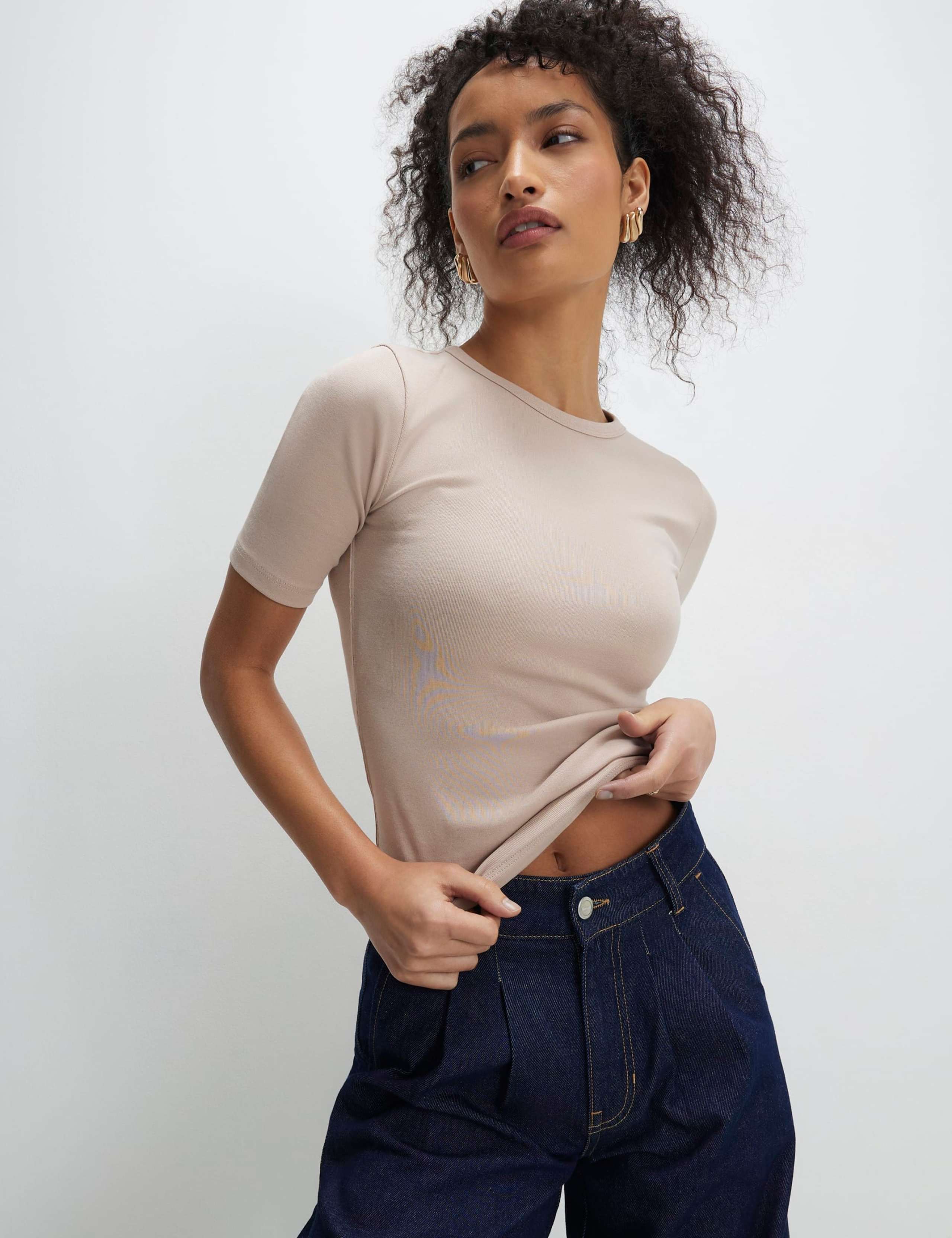 2 Pack Cotton Rich Fitted Tops