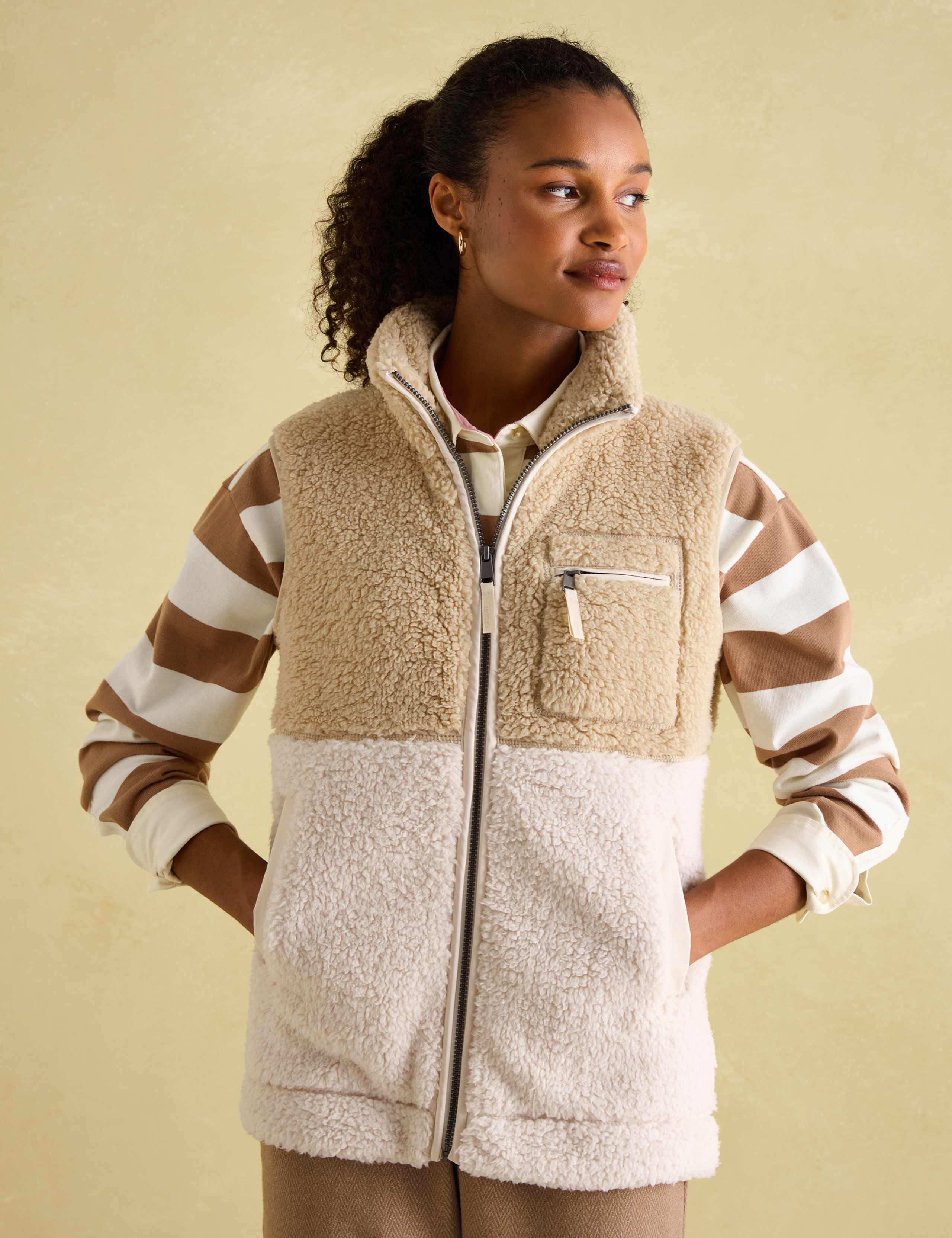 Textured Zip Up Jumper