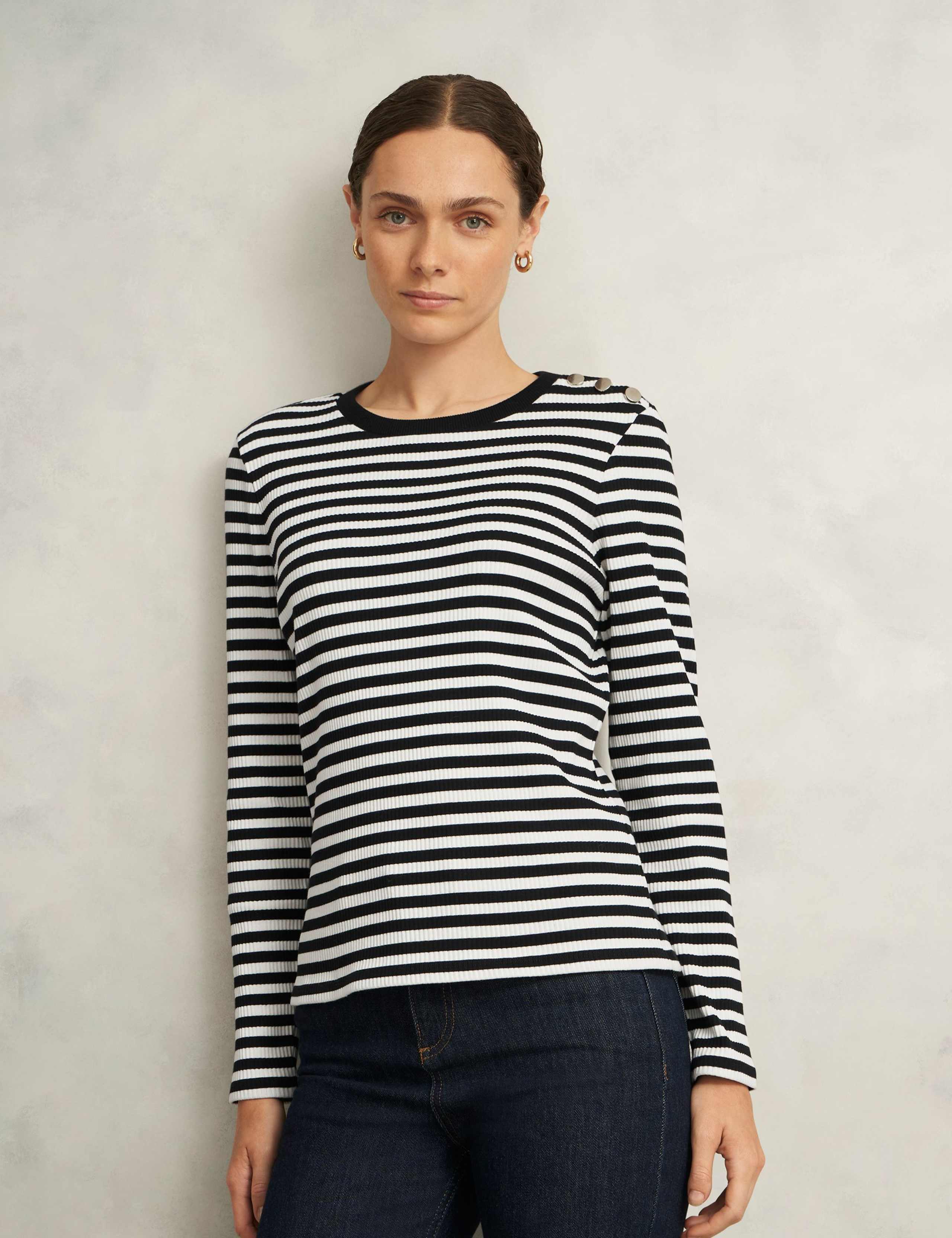 Cotton Rich Striped Top