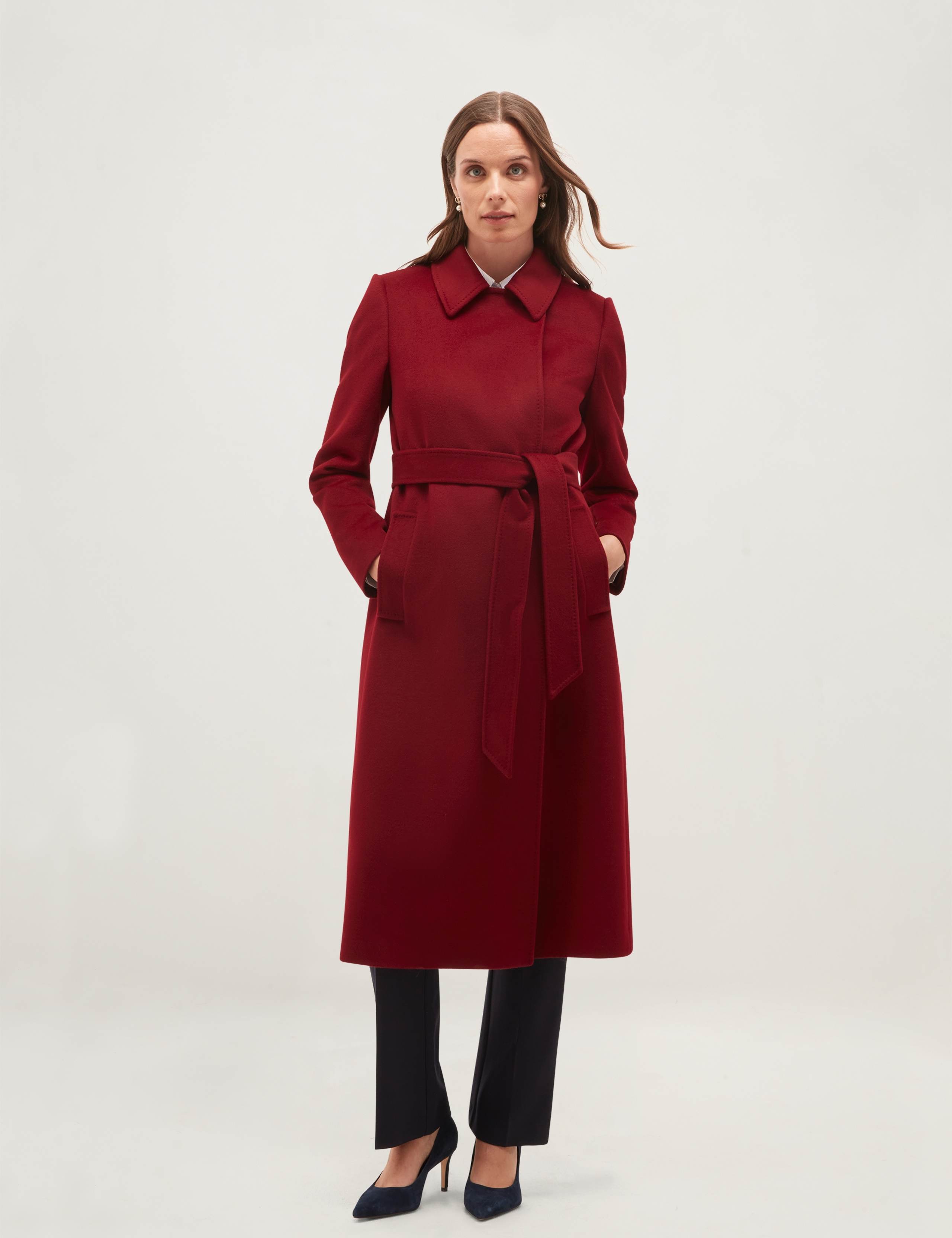 Pure Wool Belted Coat