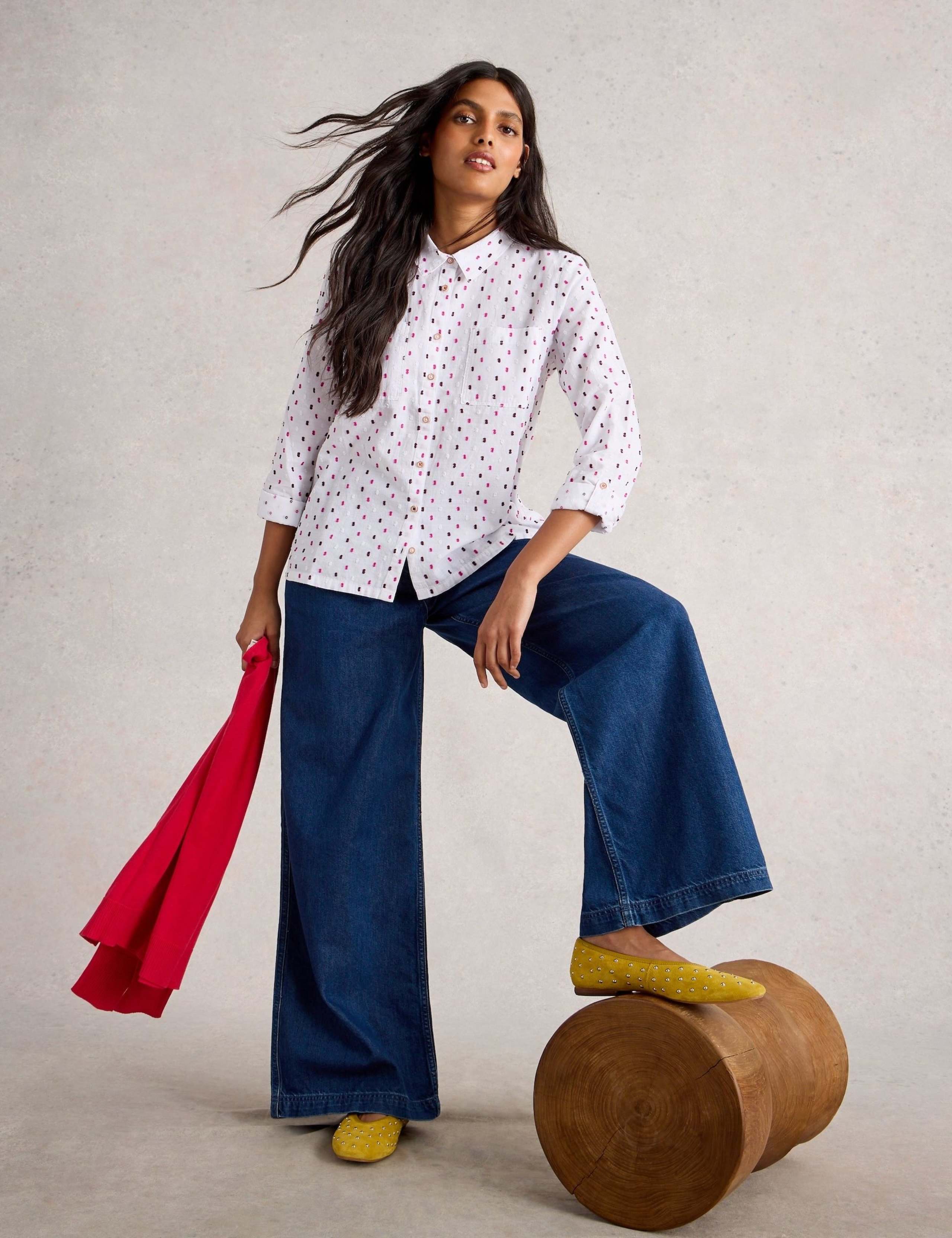 Pure Cotton Collared Shirt