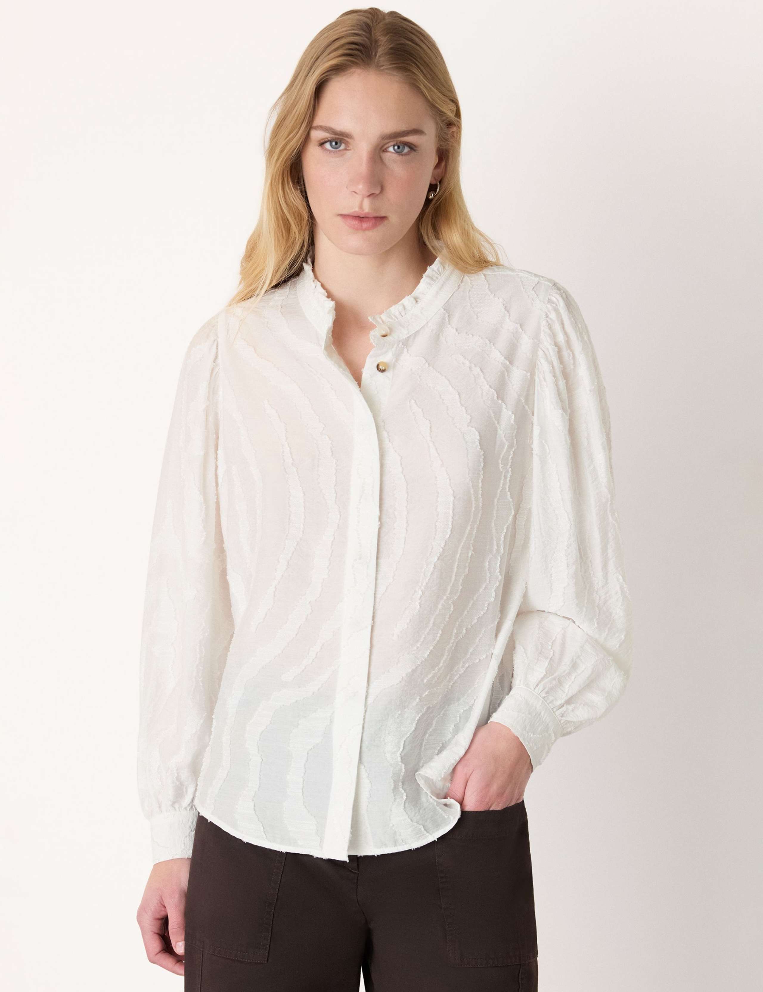 Animal Print Textured Shirt