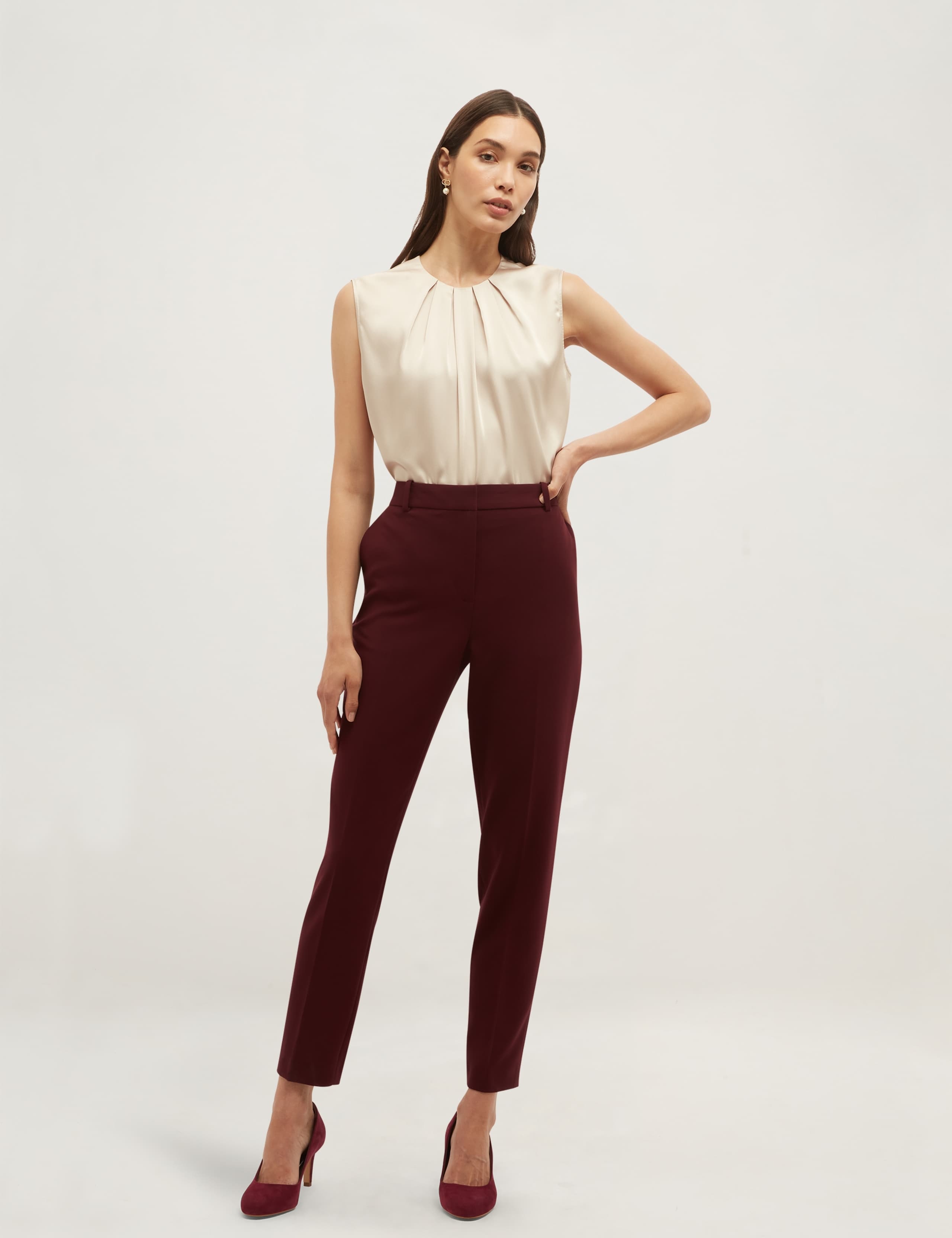Tapered Ankle Grazer Trousers