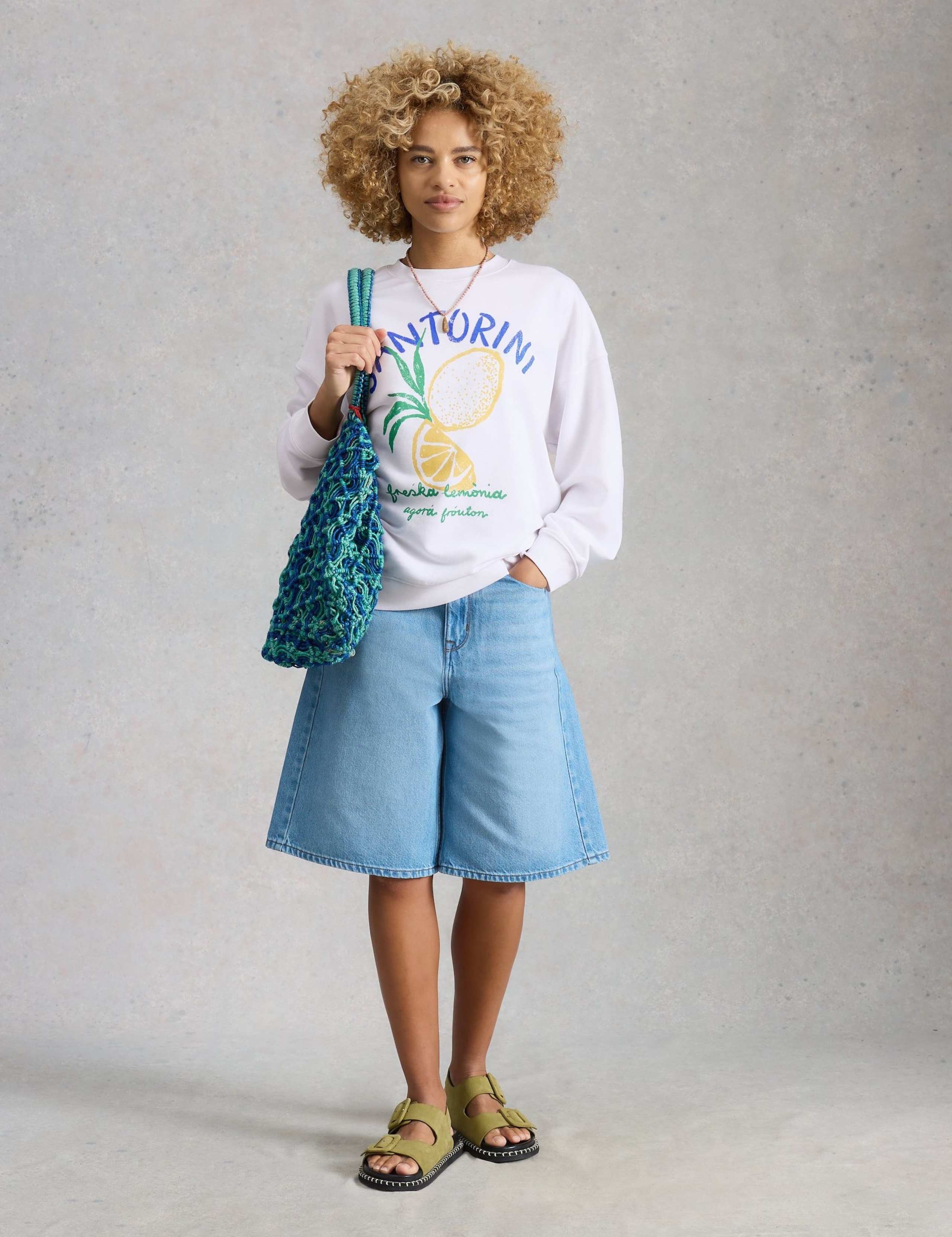 Cotton Rich Printed Sweatshirt