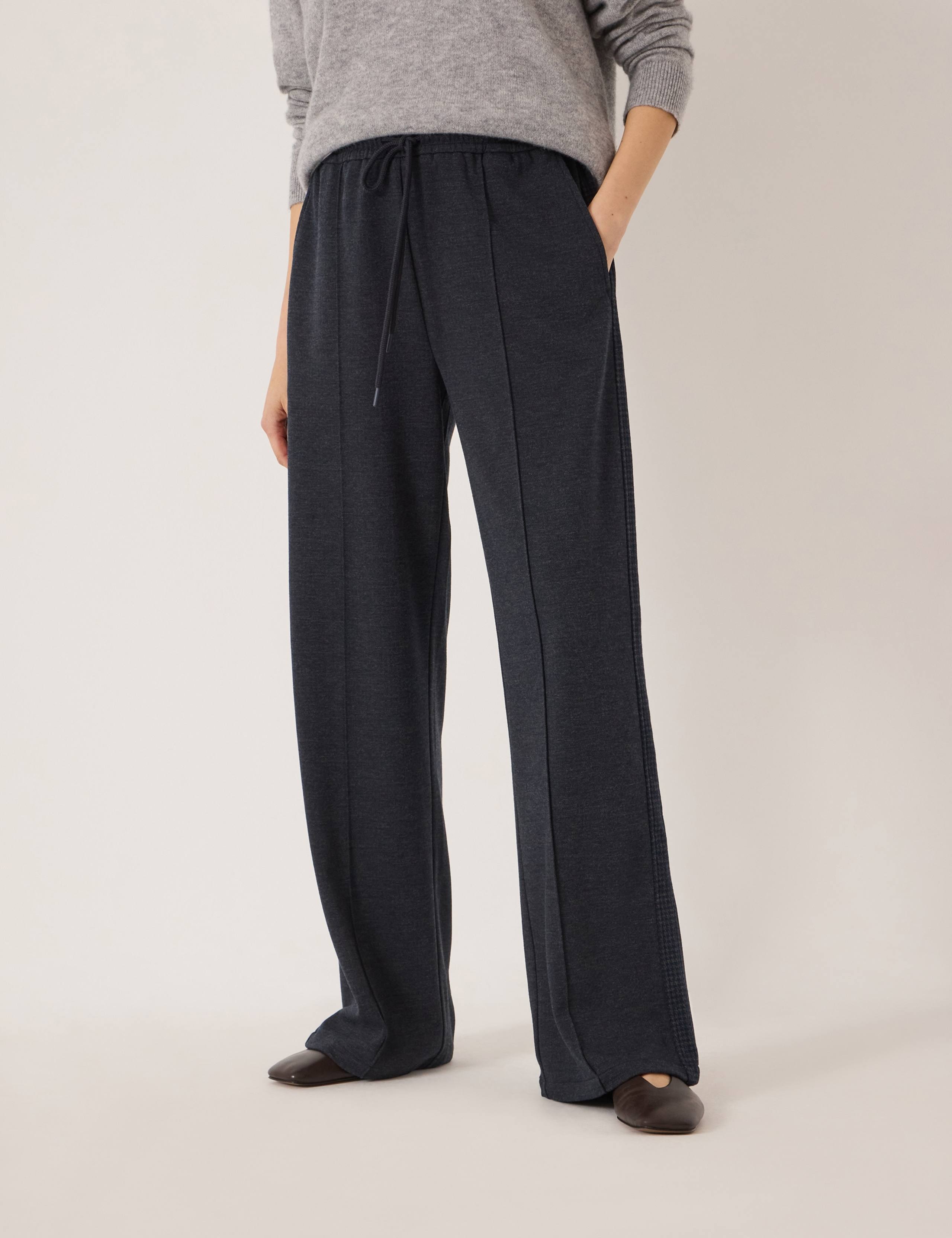 Drawstring Wide Leg Joggers