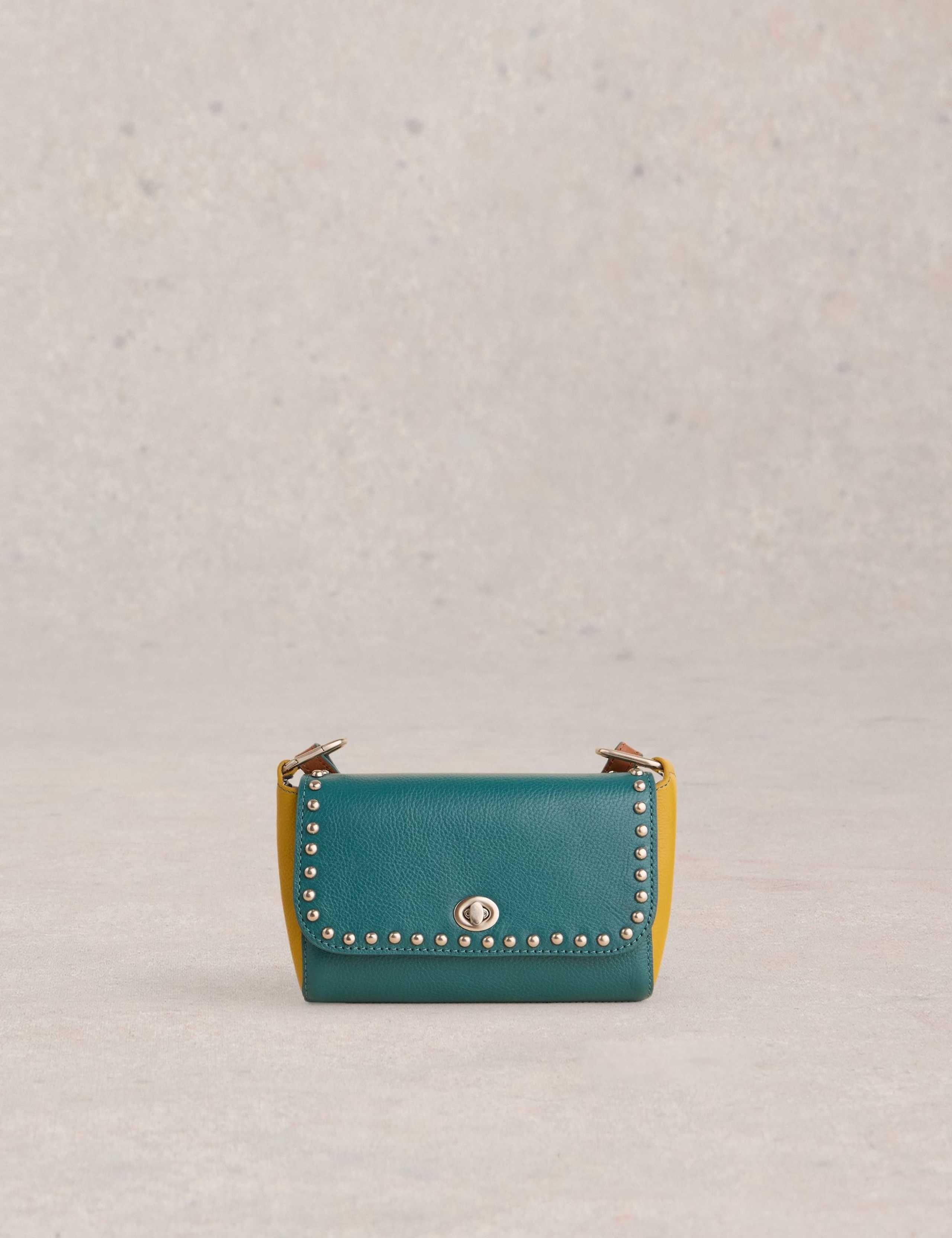 Leather Animal Print Cross Body Bag
