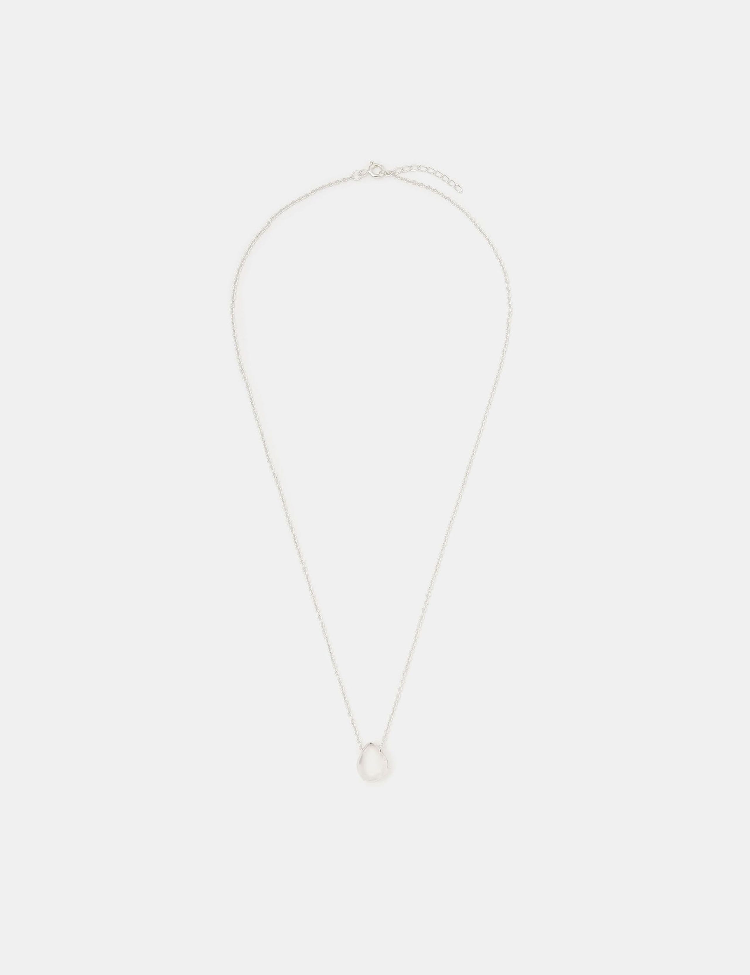 Sterling Silver Molten Necklace