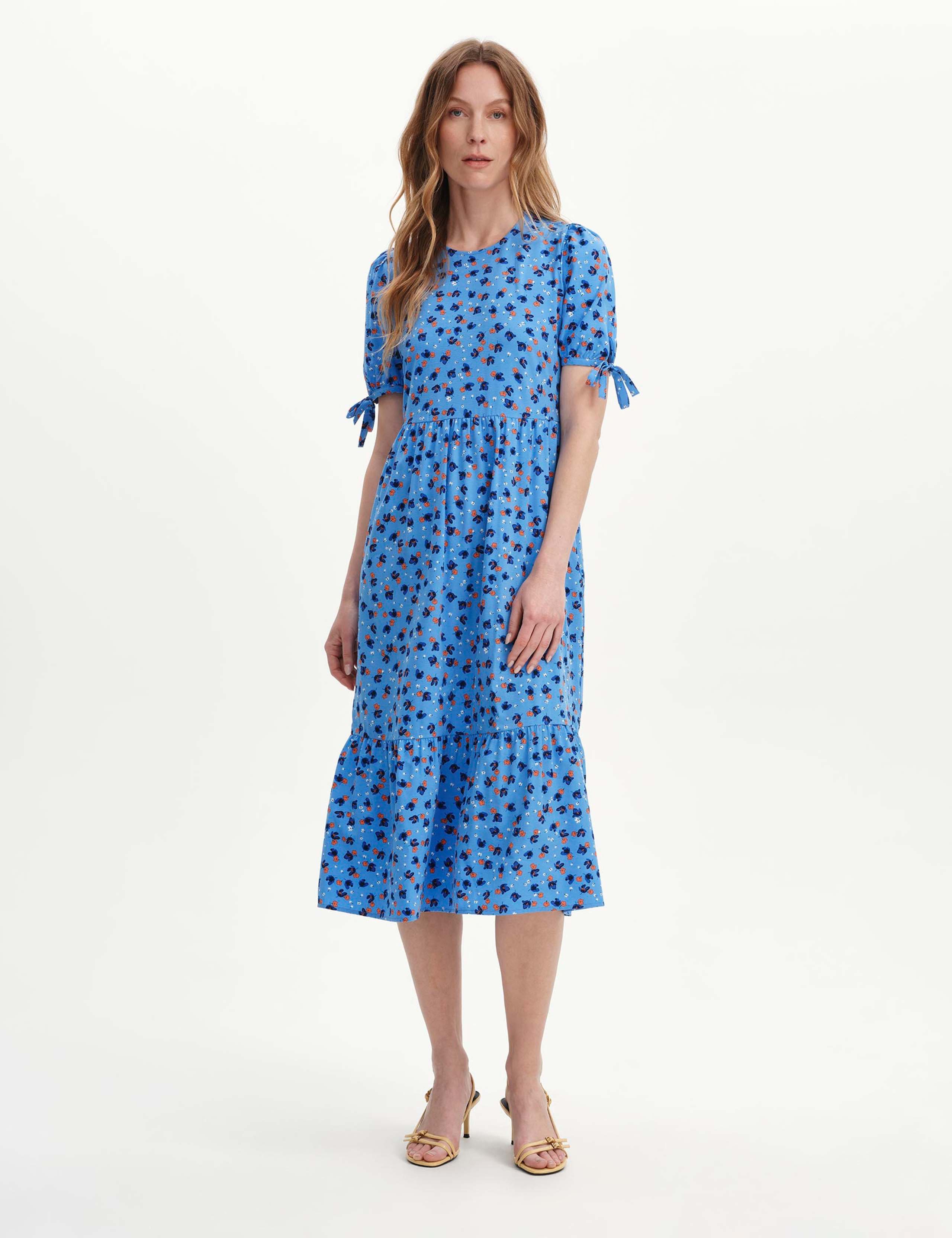 Floral Tiered Midi Dress