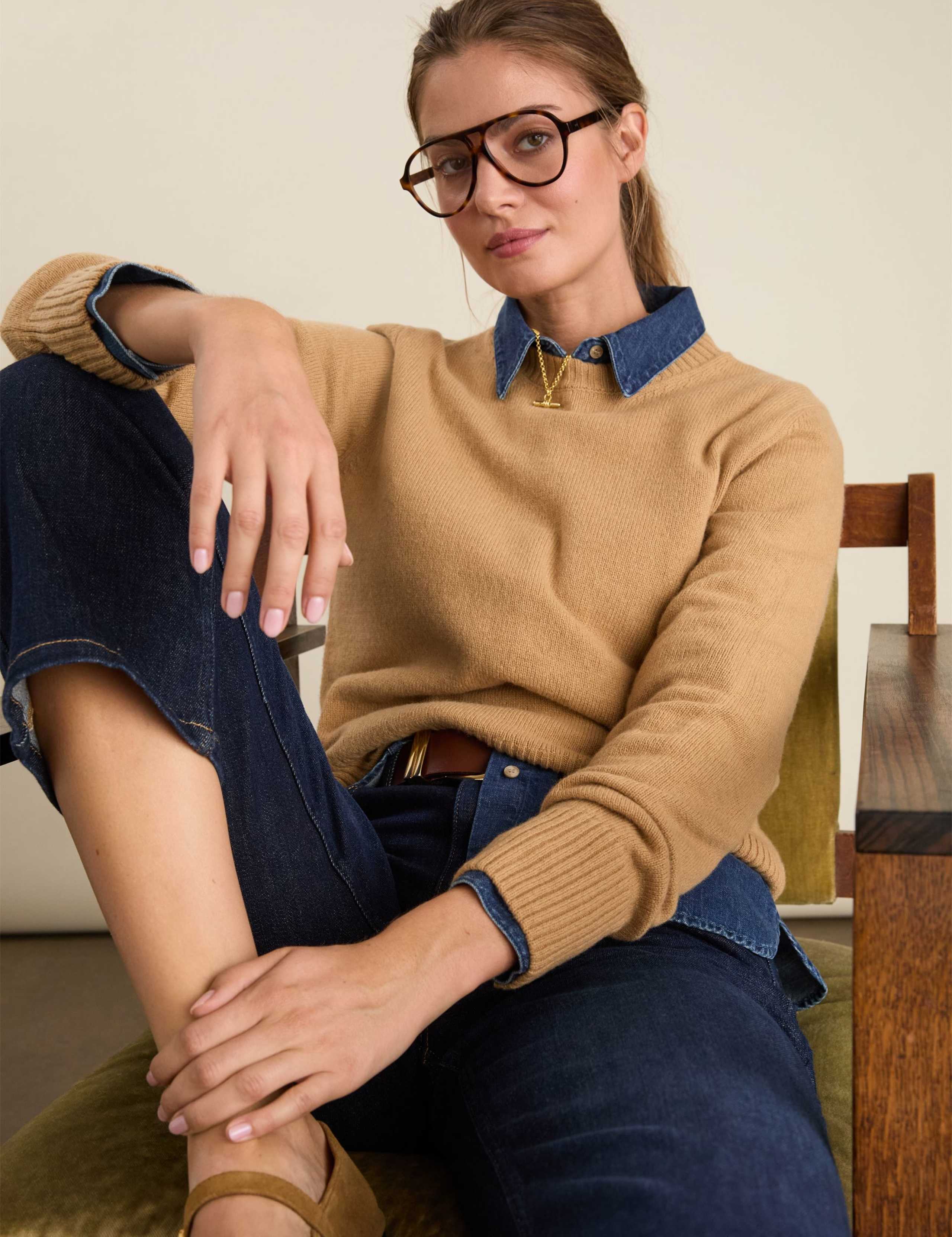 Wool Rich Crew Neck Jumper