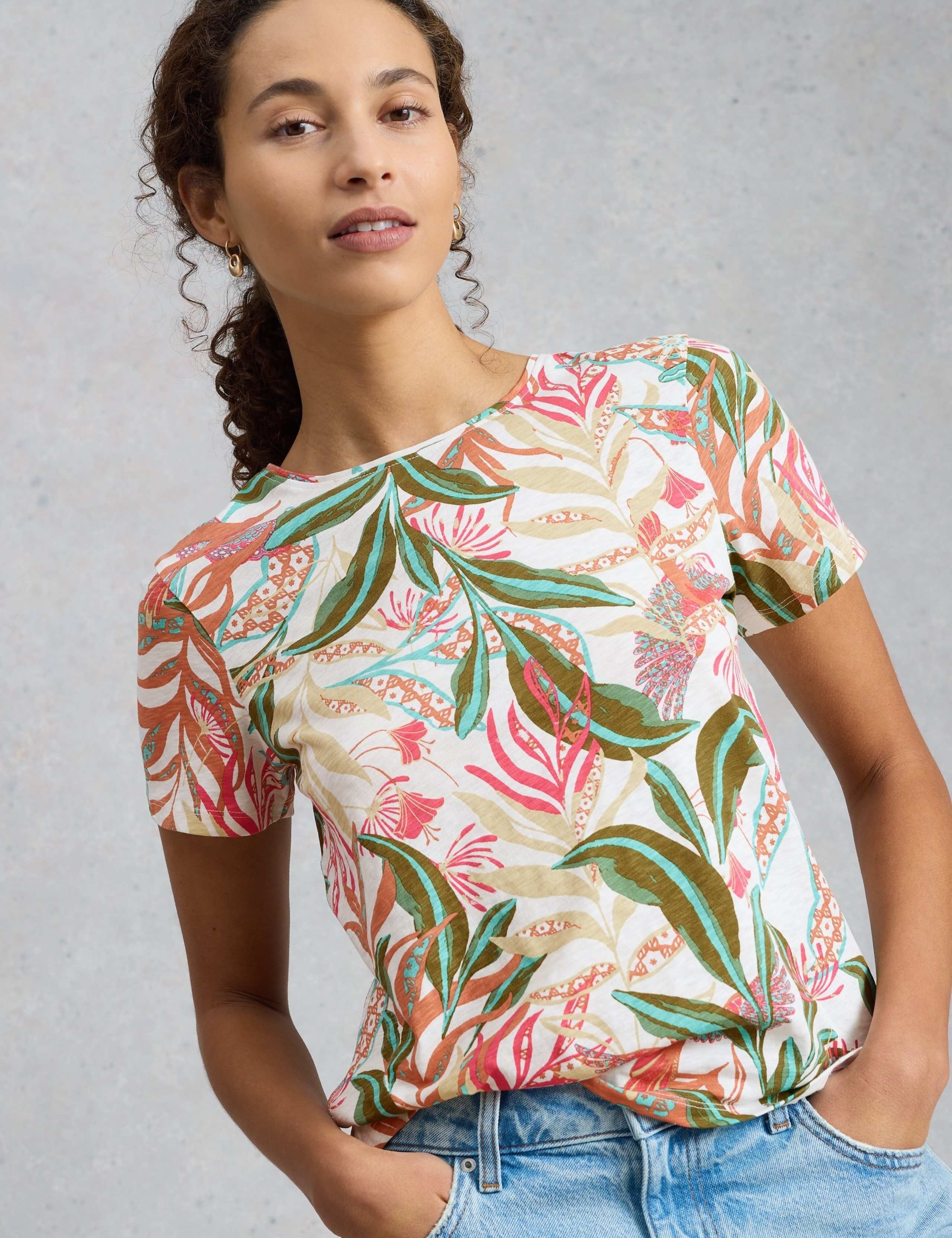 Pure Cotton Floral T-Shirt