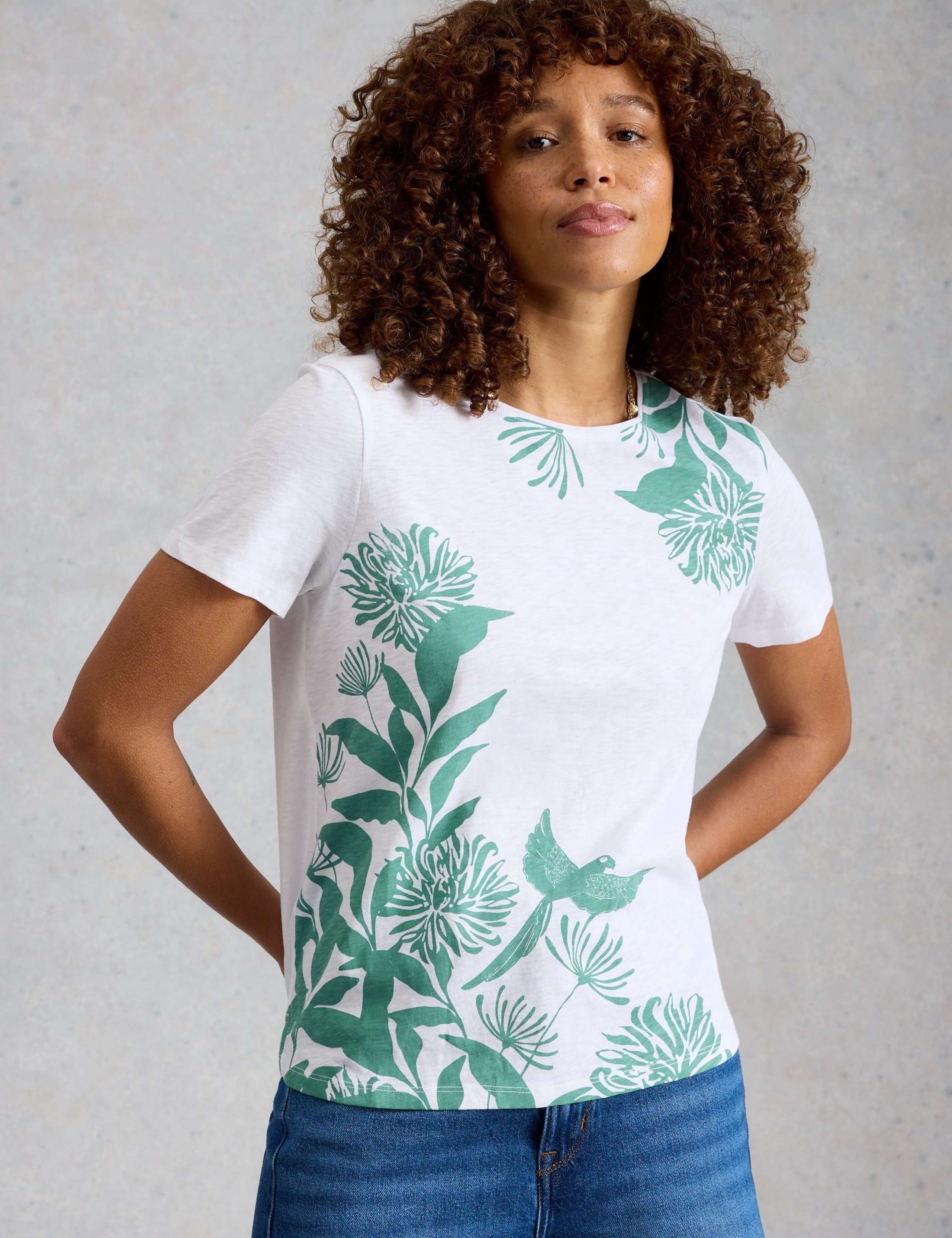 Pure Cotton Floral T-Shirt