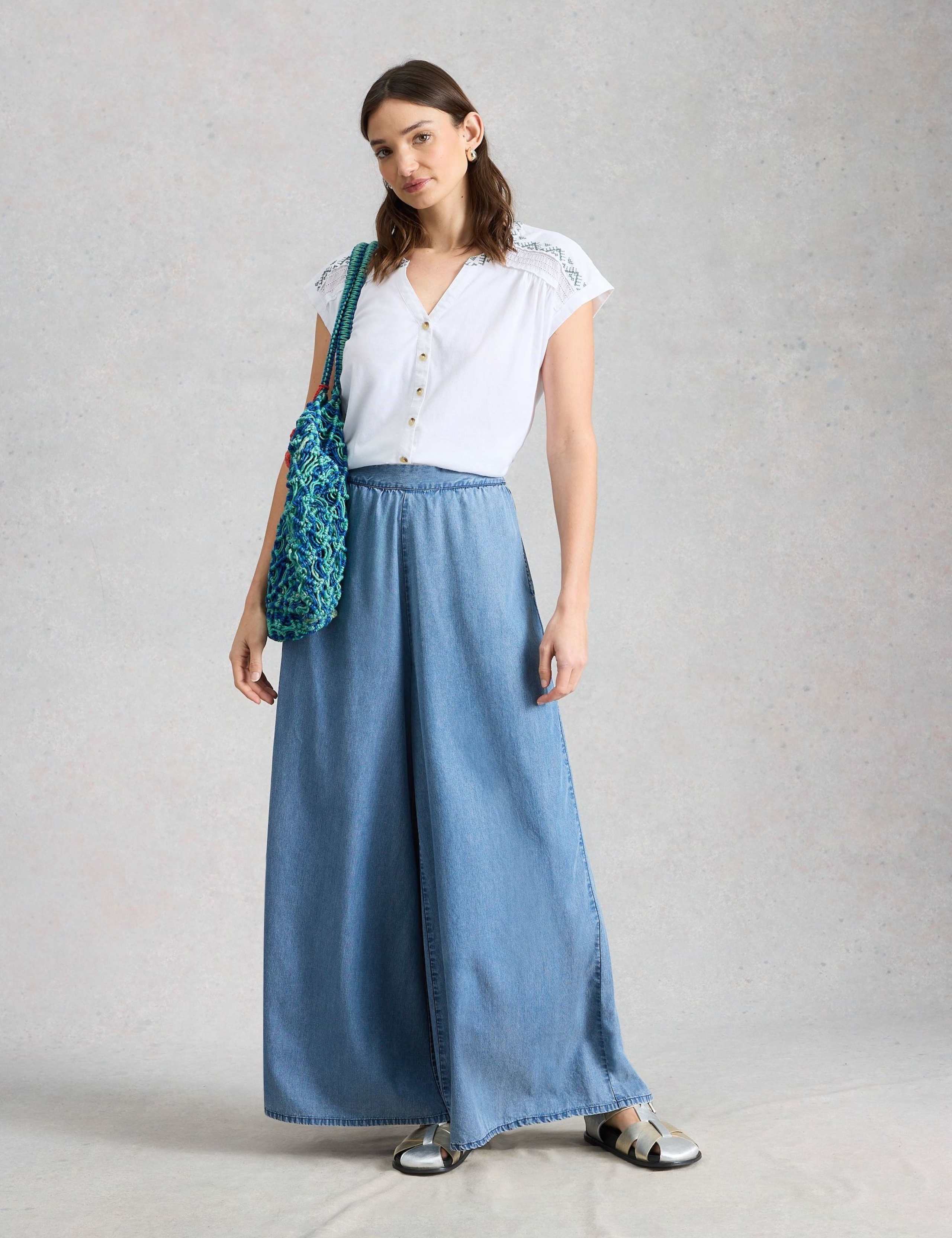 Pure Cotton Embroidered Shirt