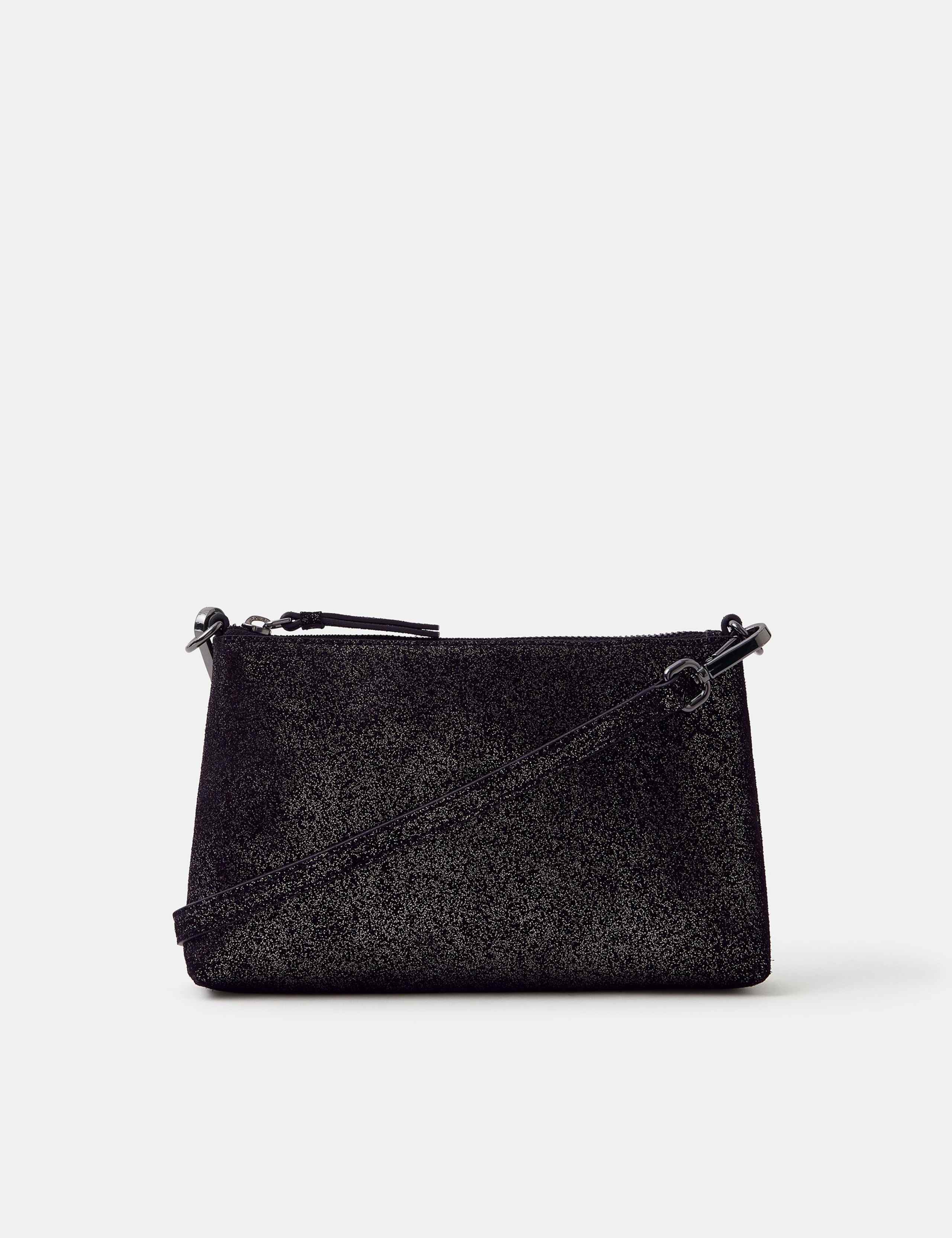 Leather Metallic Cross Body