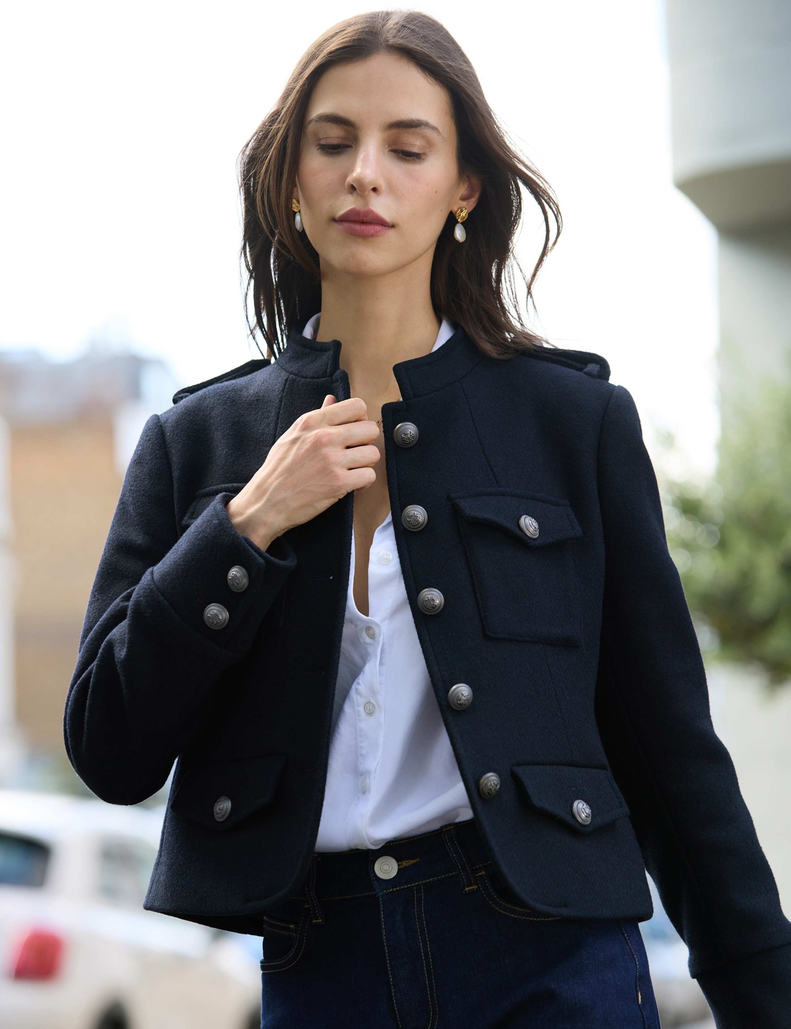 Wool Rich Utility Jacket