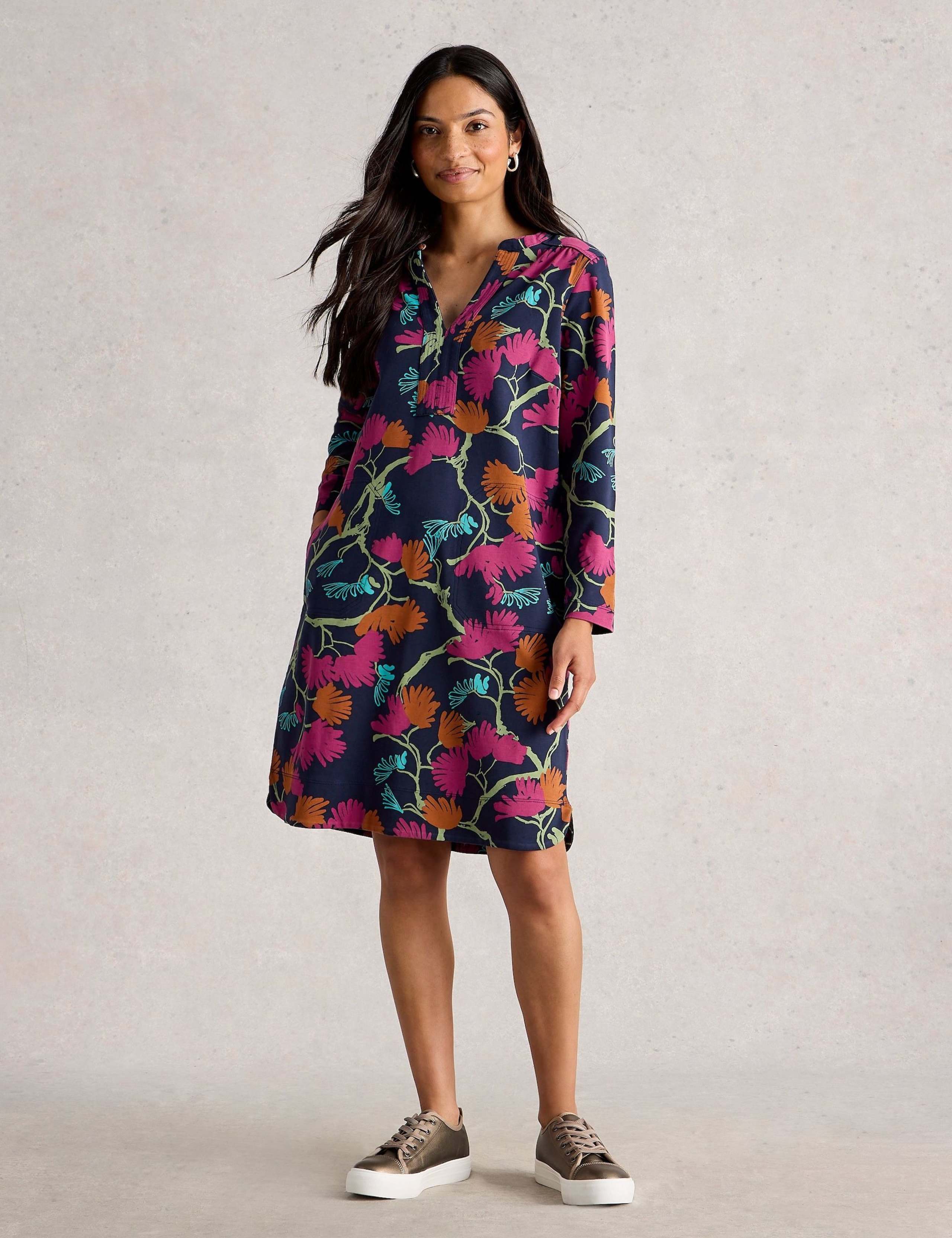 Cotton Printed Shift Dress