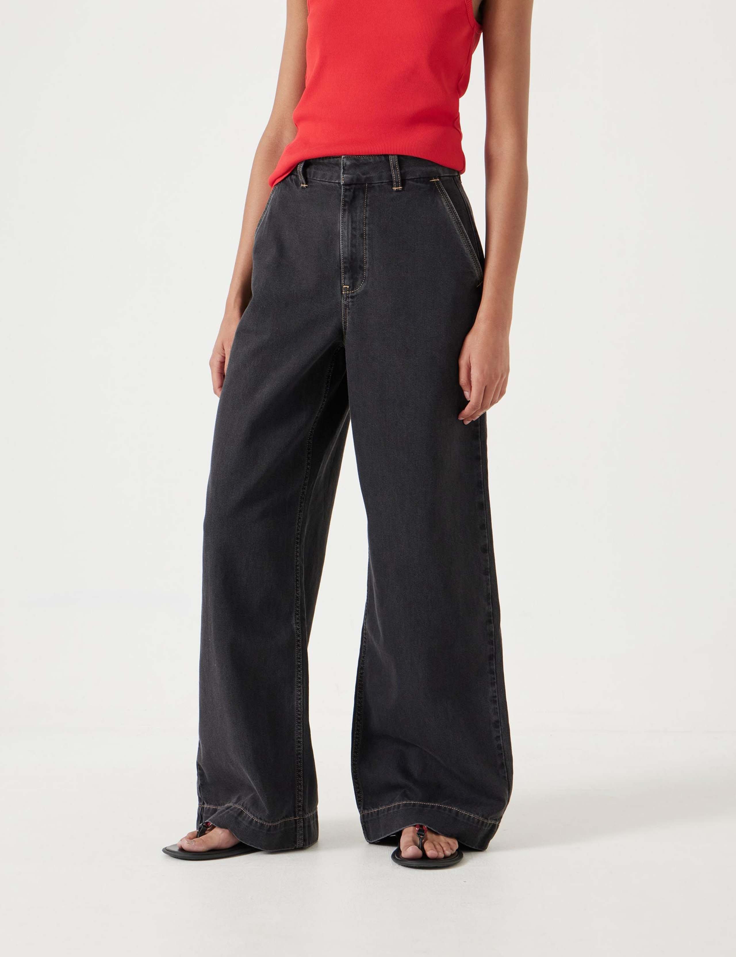 High Waisted Wide Leg Jeans