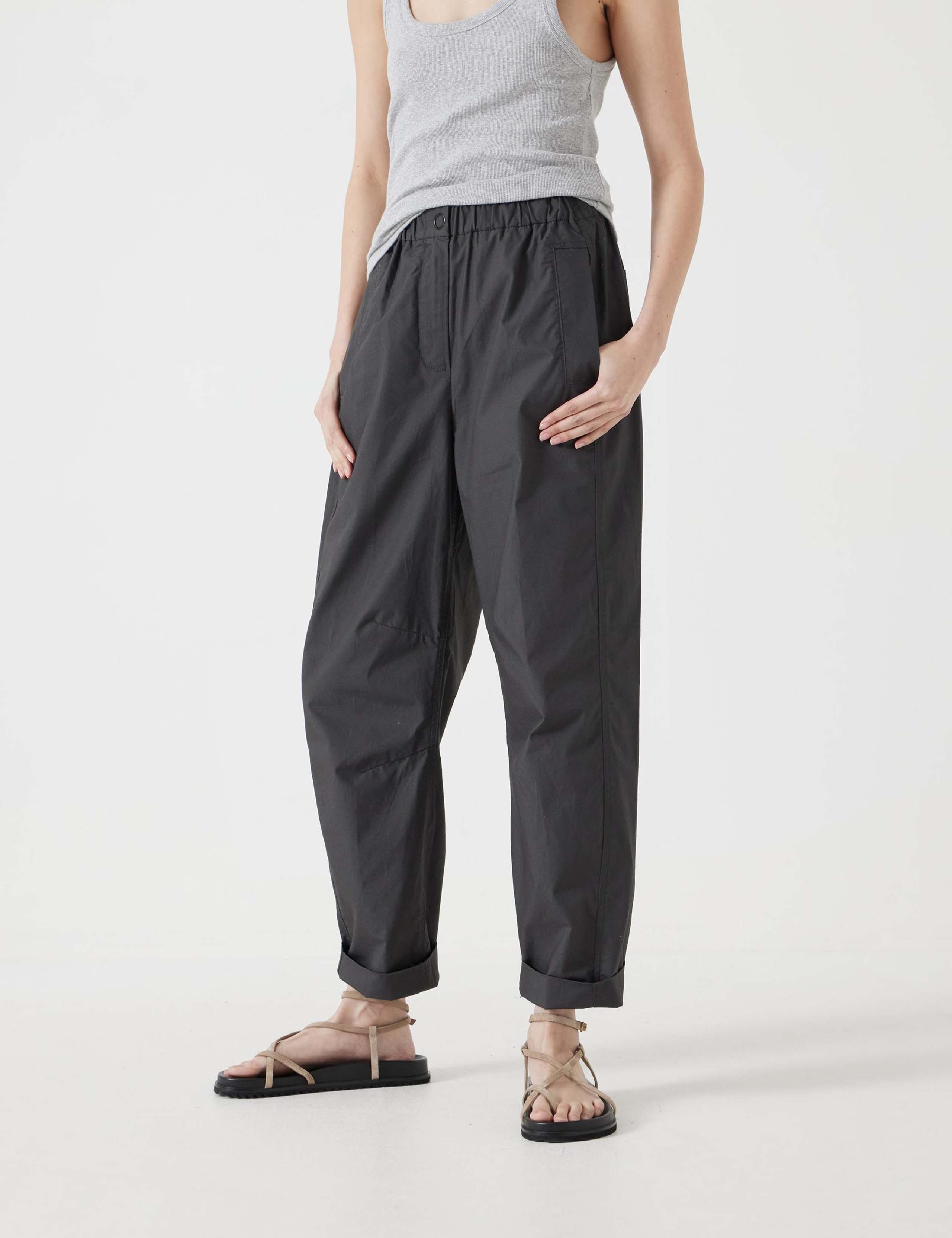 Pure Cotton Tapered Trousers