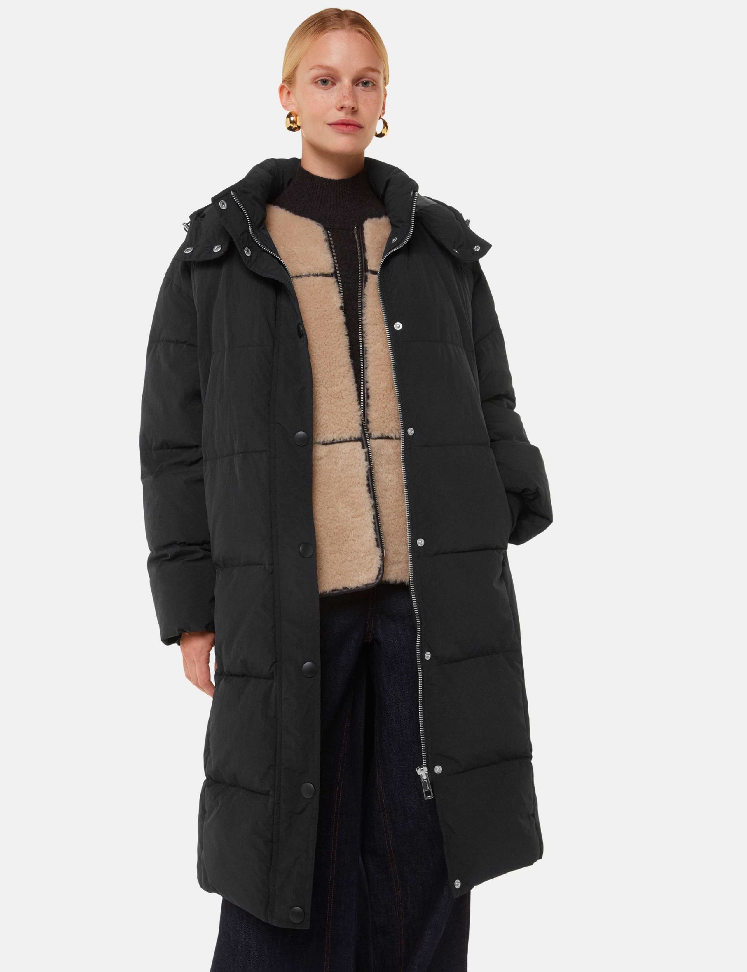 Quilted Longline Puffer Coat