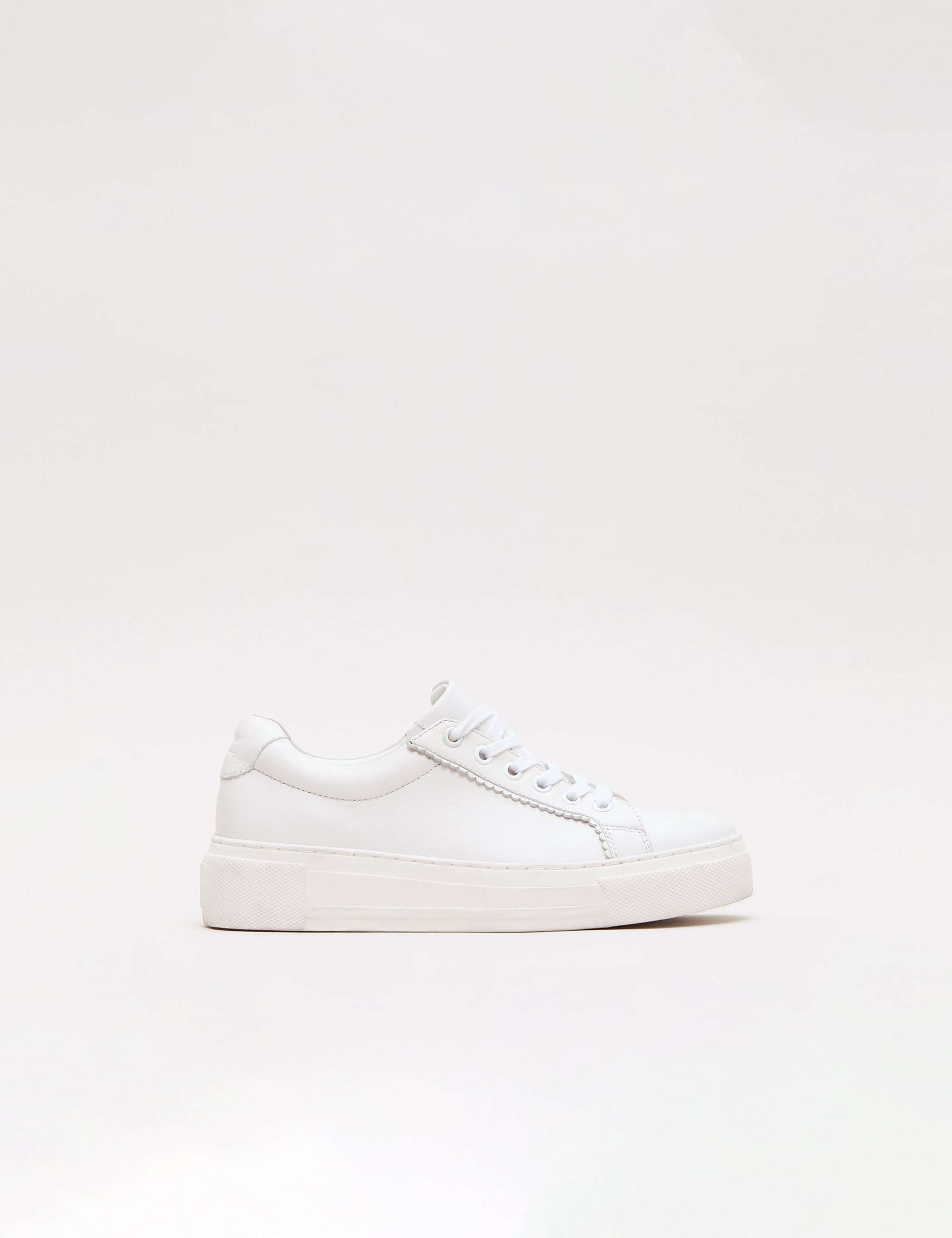 Leather Flatform Trainers