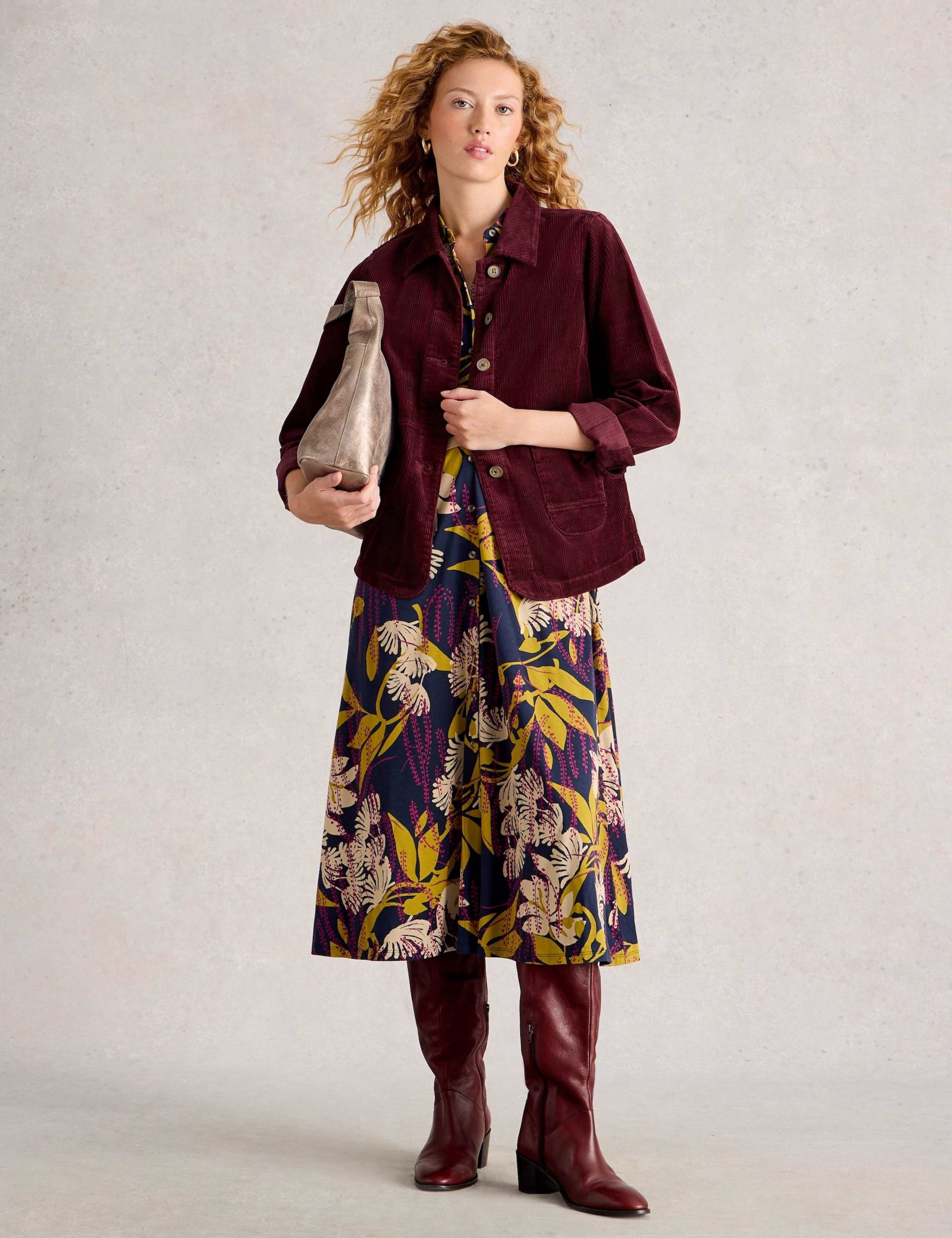 Cord Collared Relaxed Jacket