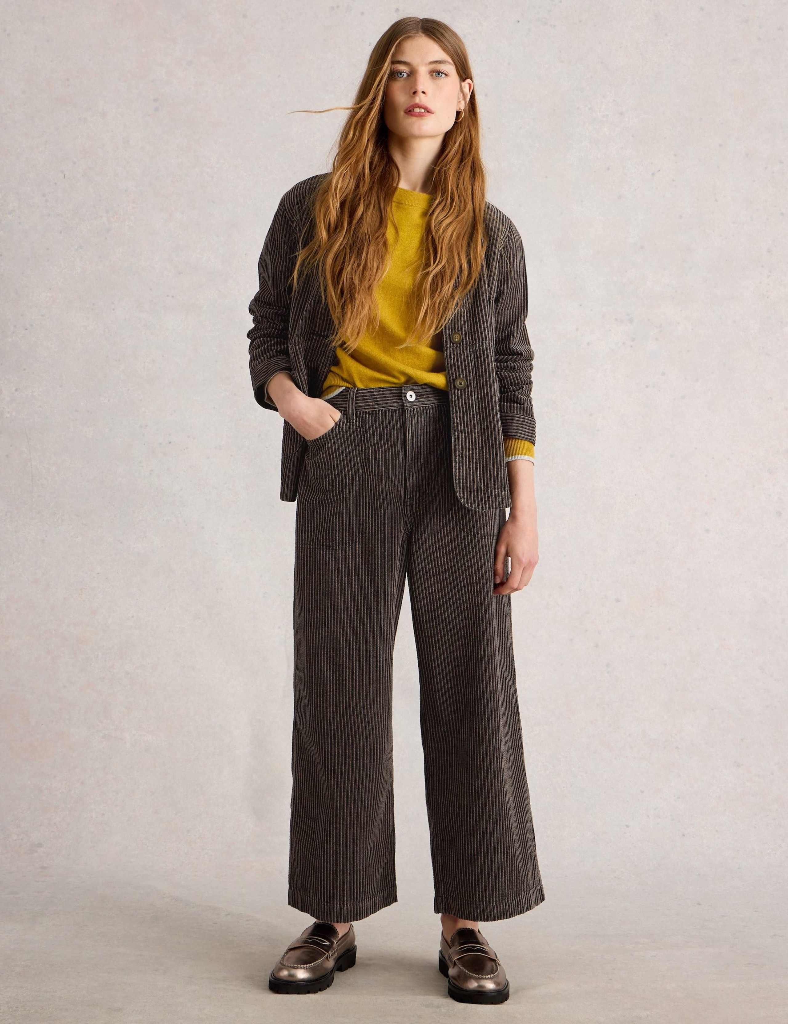 Cord Collared Relaxed Jacket