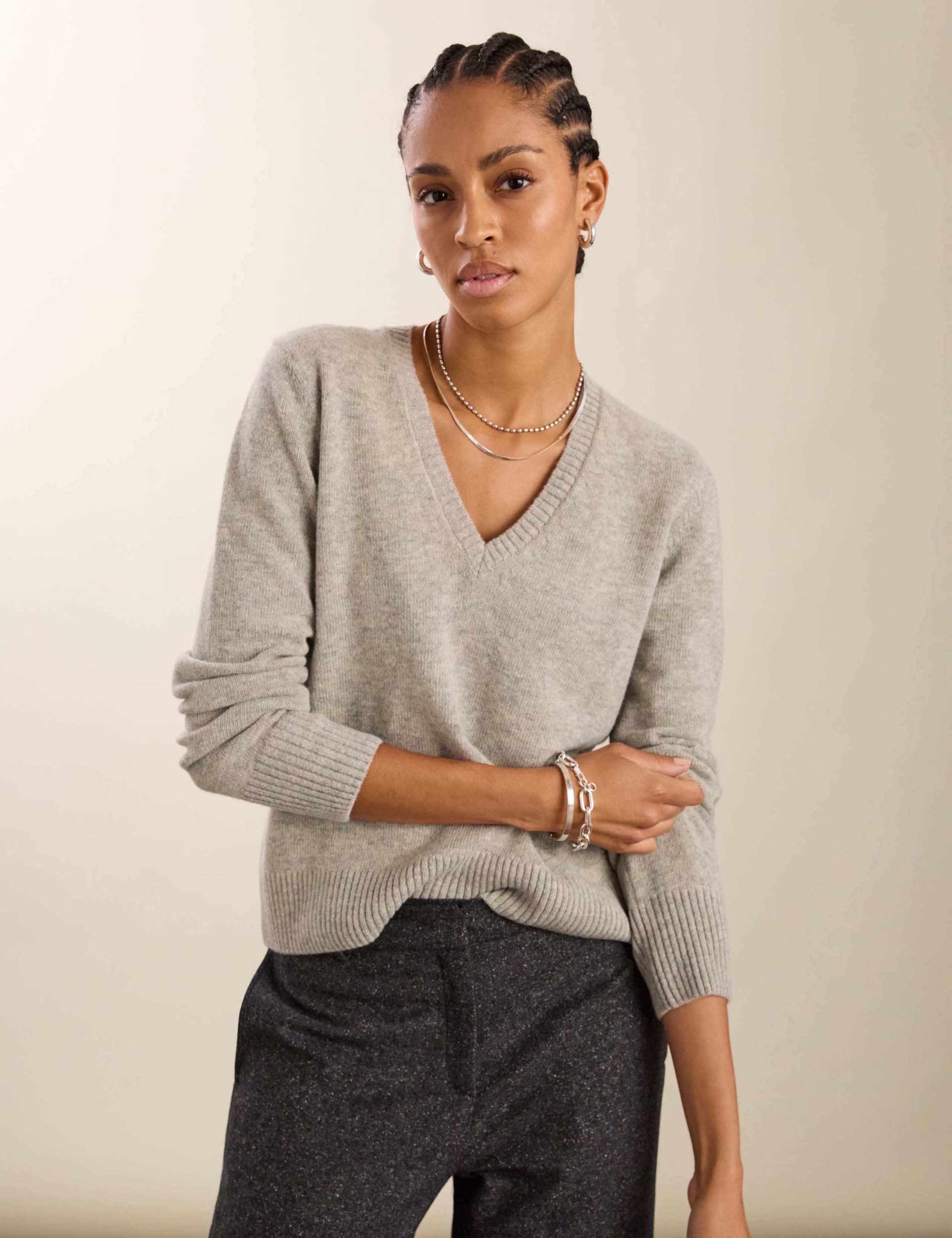 Wool Rich V-Neck Jumper
