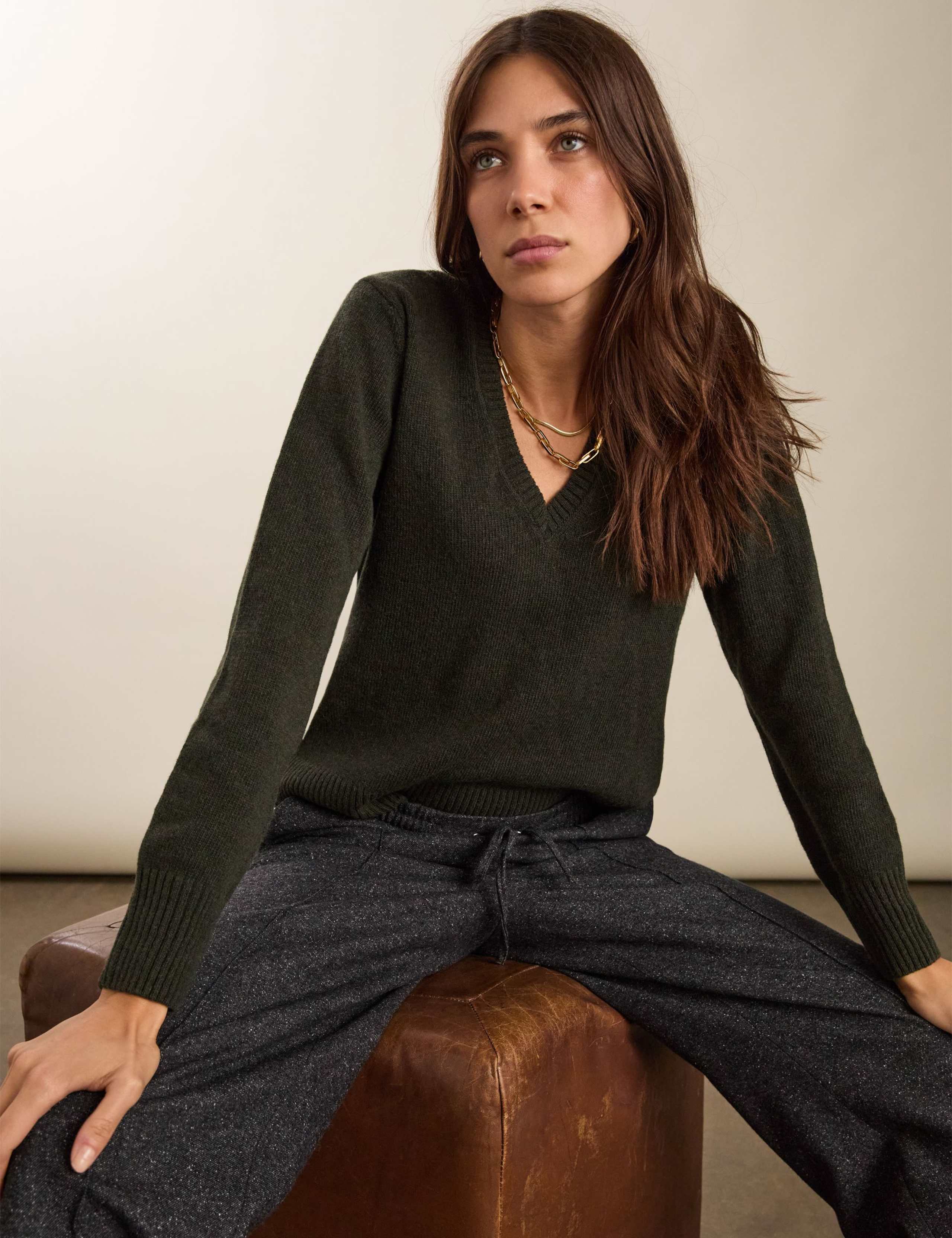 Wool Rich V-Neck Jumper