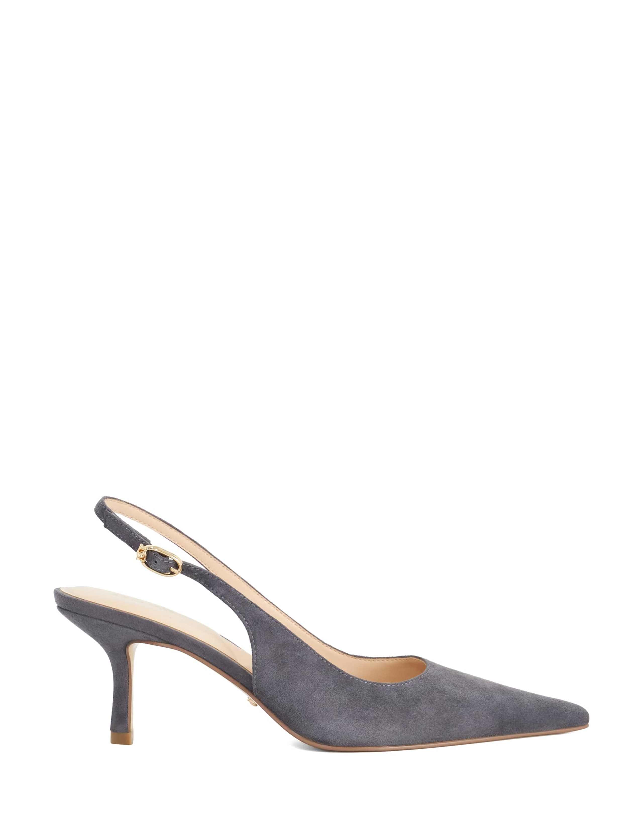 Leather Kitten Heel Court Shoes