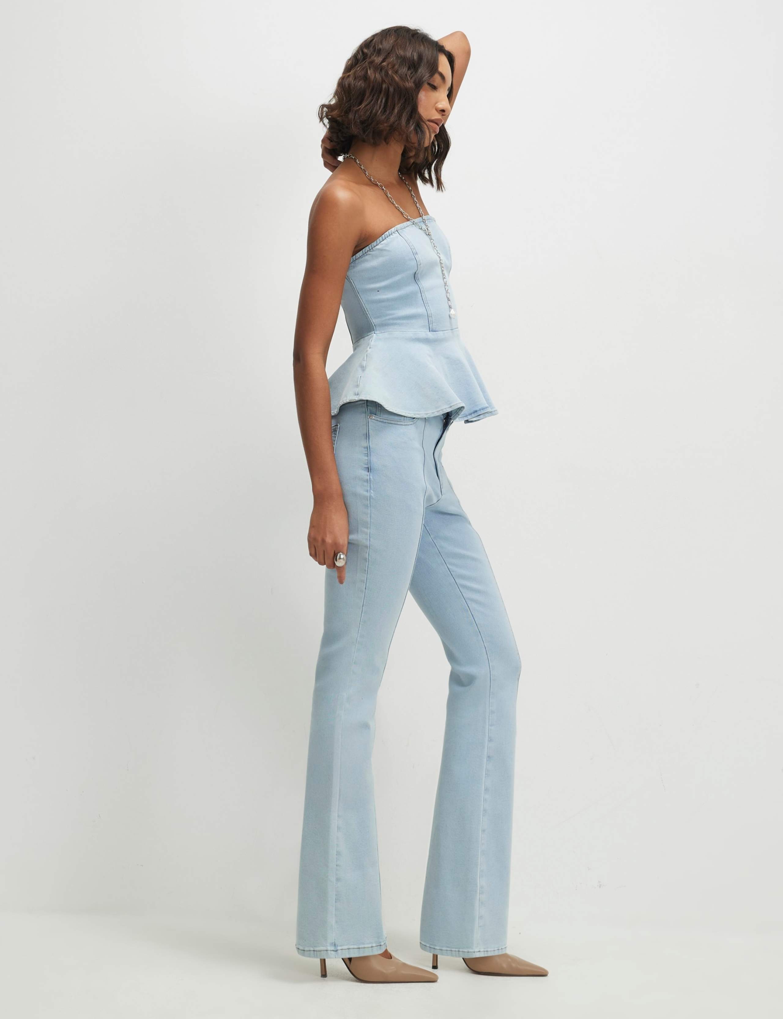 Seamed Bootcut Jeans