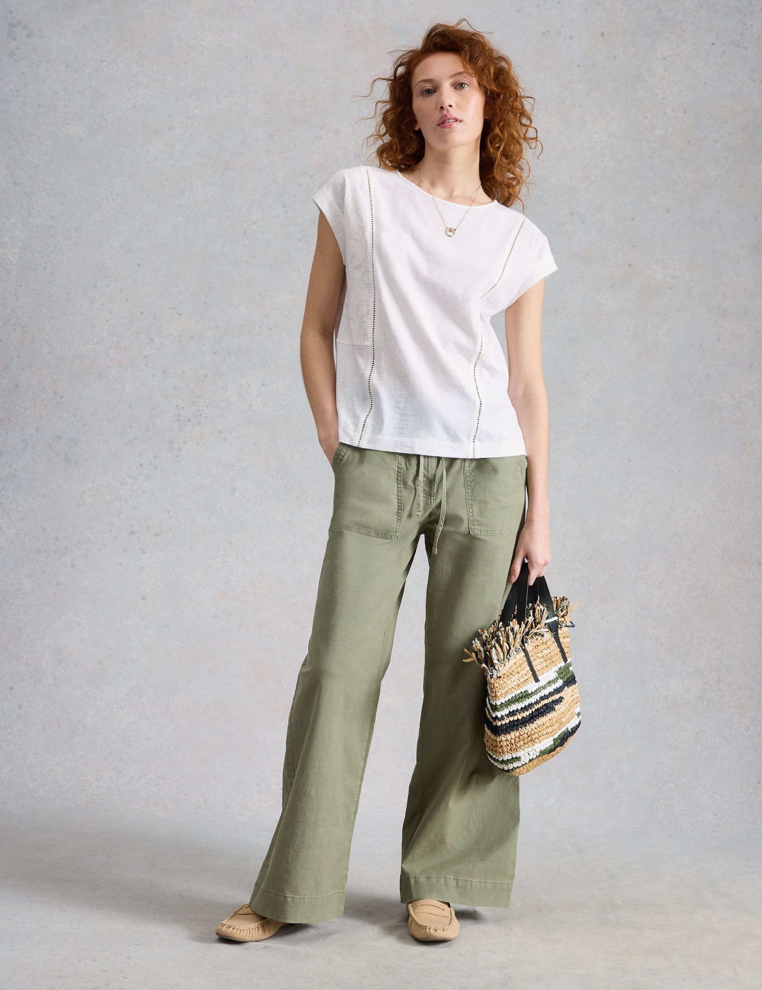 Pure Cotton Broderie T-Shirt